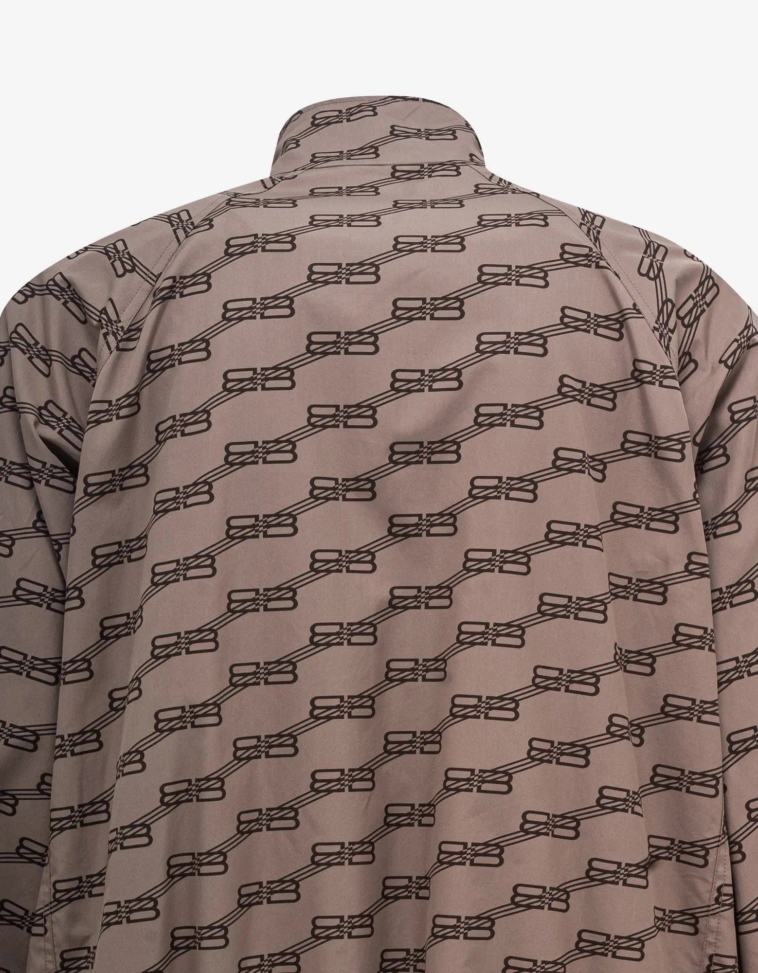 Balenciaga Balenciaga Beige All-Over BB Monogram Tracksuit Jacket Size US XXS / EU 40 - 8 Thumbnail