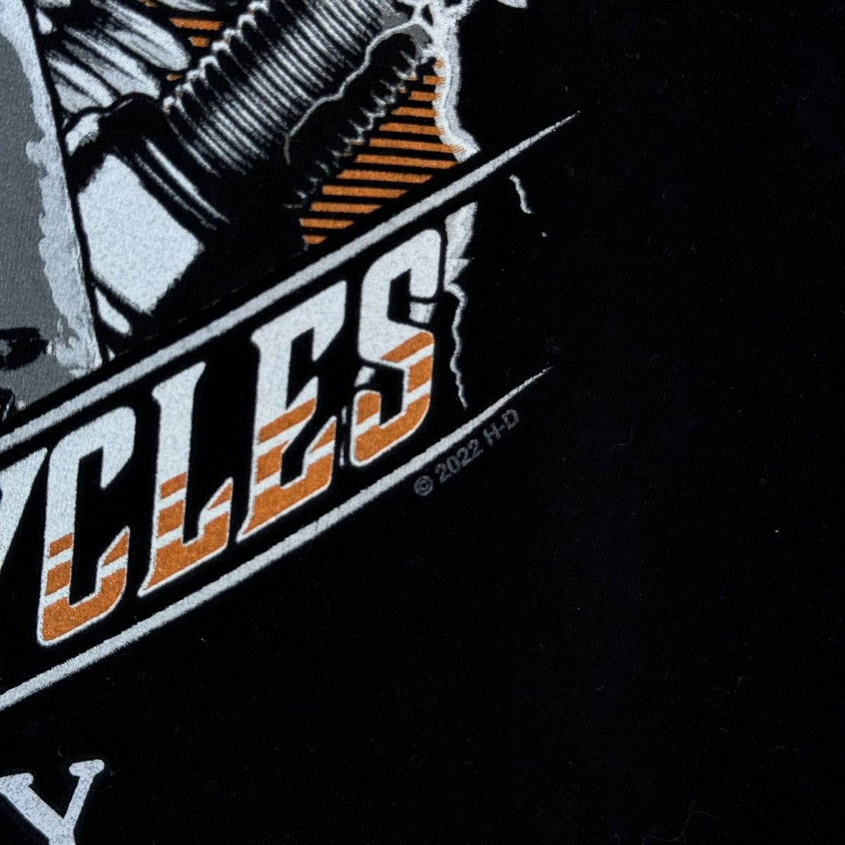 Harley Davidson × Vintage Harley Davidson T shirt Skeleton Biker Hamburg Nord Germany Size US XXL / EU 58 / 5 - 11 Thumbnail