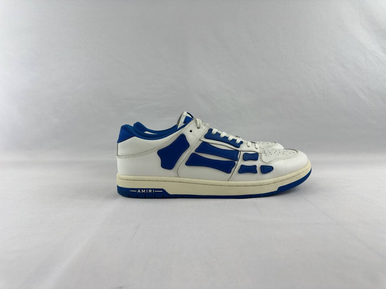 Amiri Amiri Skel Top Low 'White Blue' Sneakers Size US 12 / EU 45 - 1 Thumbnail