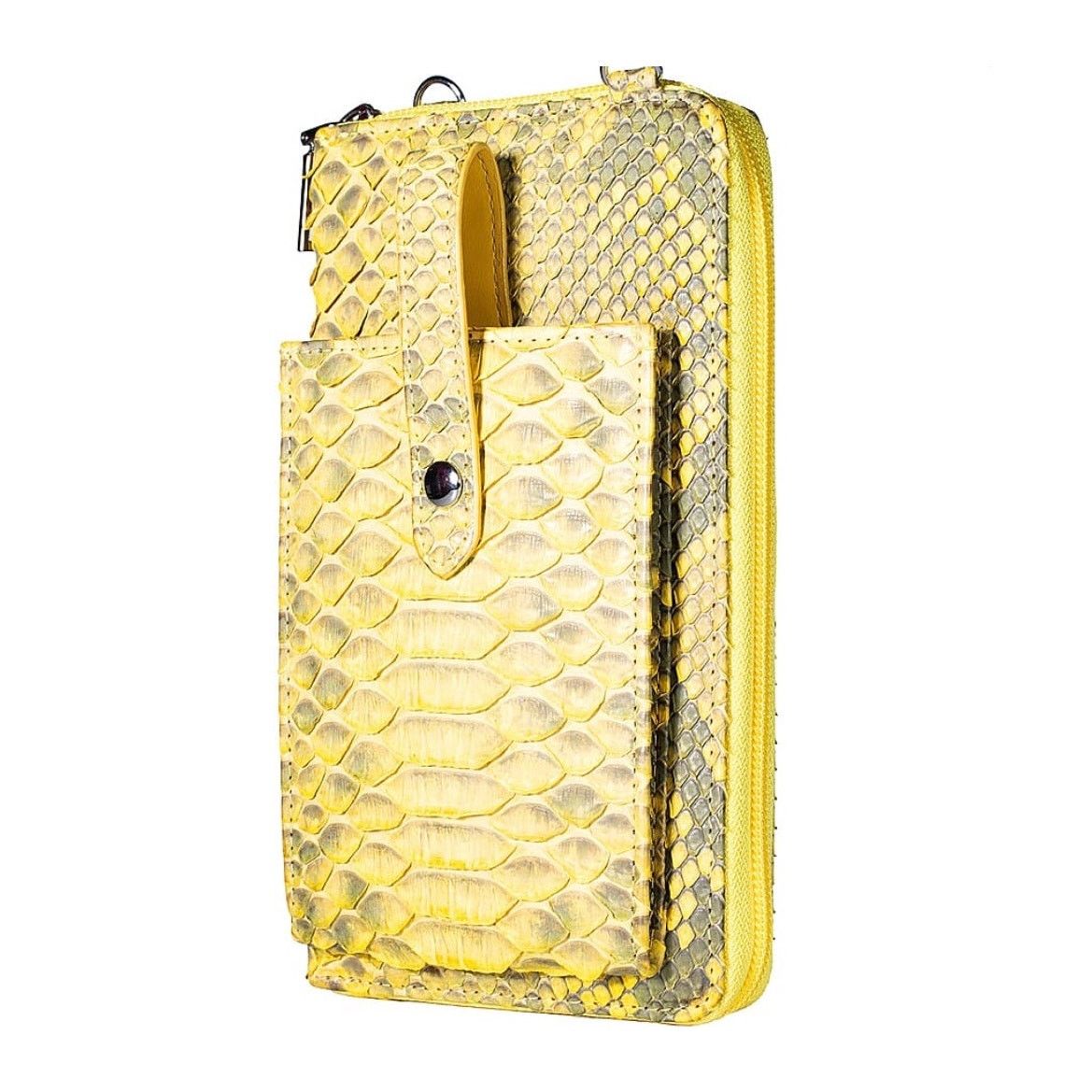Other Grand Pelle Yellow Genuine Python Crossbody Clutch NWT Size ONE SIZE - 4 Thumbnail