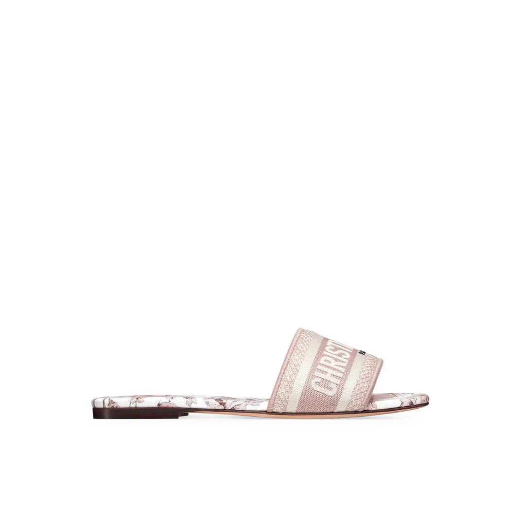 DIOR Dway $790 Rose Des Vents Pink Slides New & Authentic (W