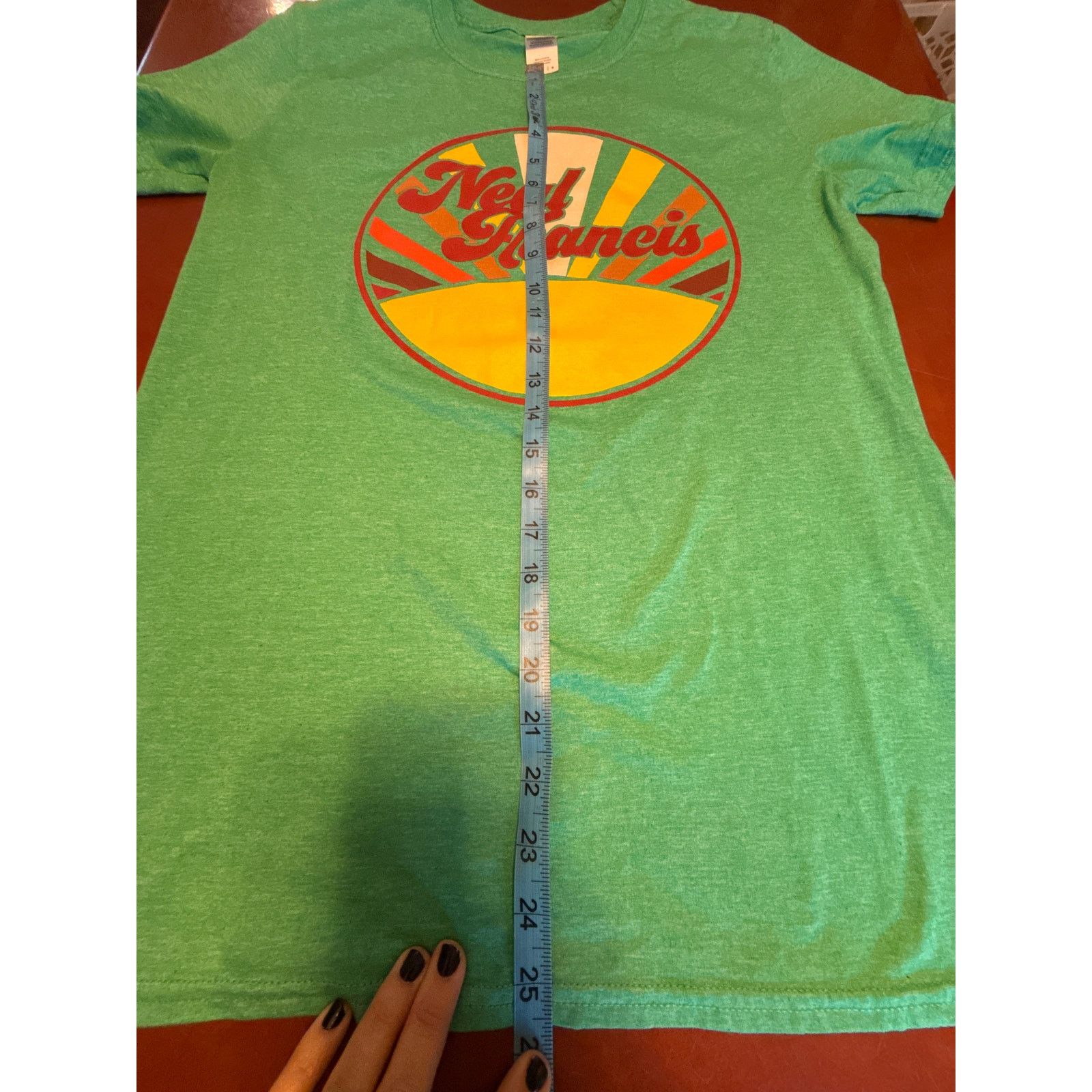 Gildan Neal Francis Band T-Shirt Green Retro Style Shirt M Size US M / EU 48-50 / 2 - 5 Thumbnail