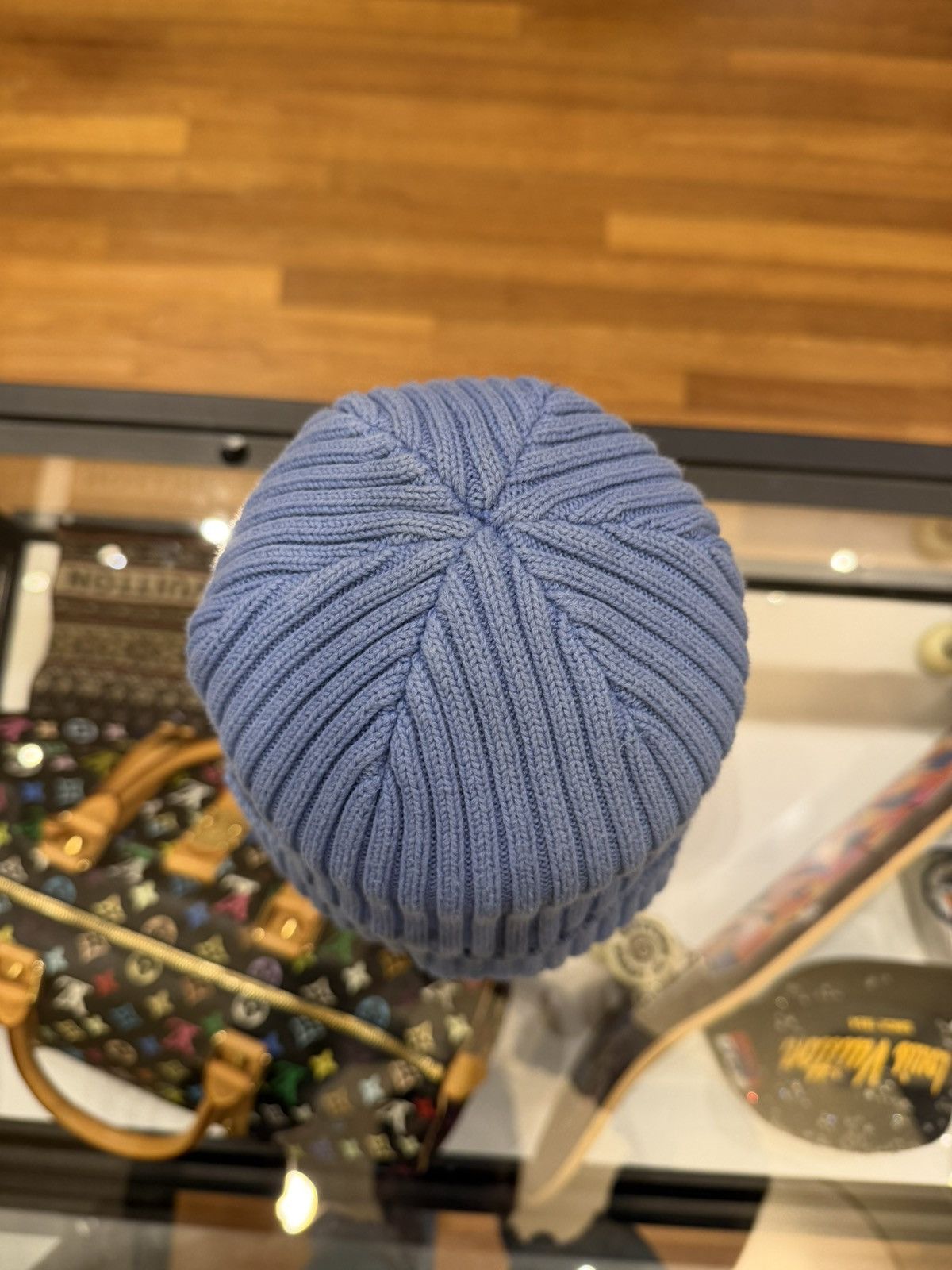 Supreme Supreme Overdyed Ribbed Beanie - Blue Size ONE SIZE - 5 Thumbnail