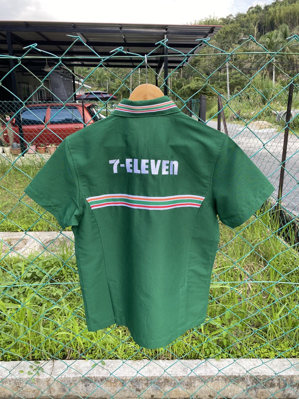 Japanese Brand Vintage 7-eleven woven spellout workshirt uniform Size US M / EU 48-50 / 2 - 2 Thumbnail