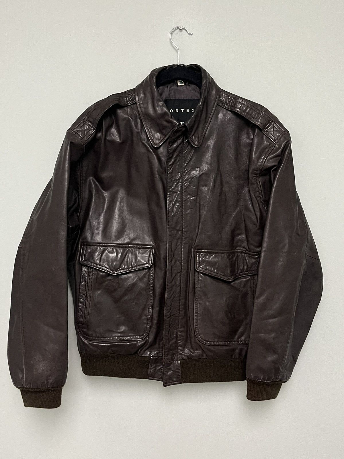 Vintage Context leather bomber. Medium Size US M / EU 48-50 / 2 - 1 Thumbnail