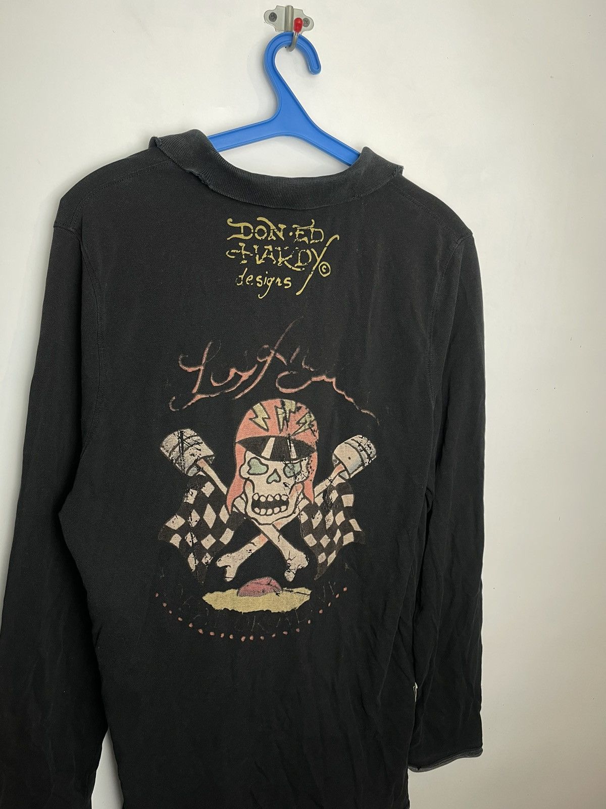 Ed Hardy × Vintage Ed Hardy Y2K vintage 2000s long sleeve L-XL True Fade Size US XL / EU 56 / 4 - 4 Thumbnail