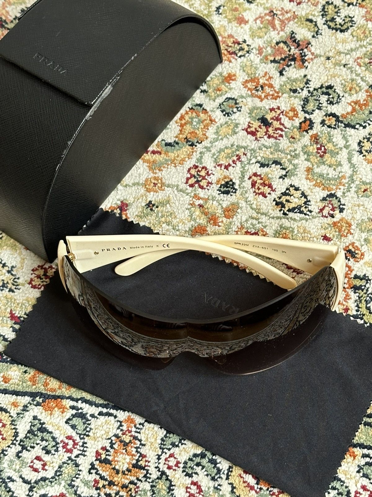 Prada Vintage Archive Rare Early 00s Luxury Mask Sunglasses