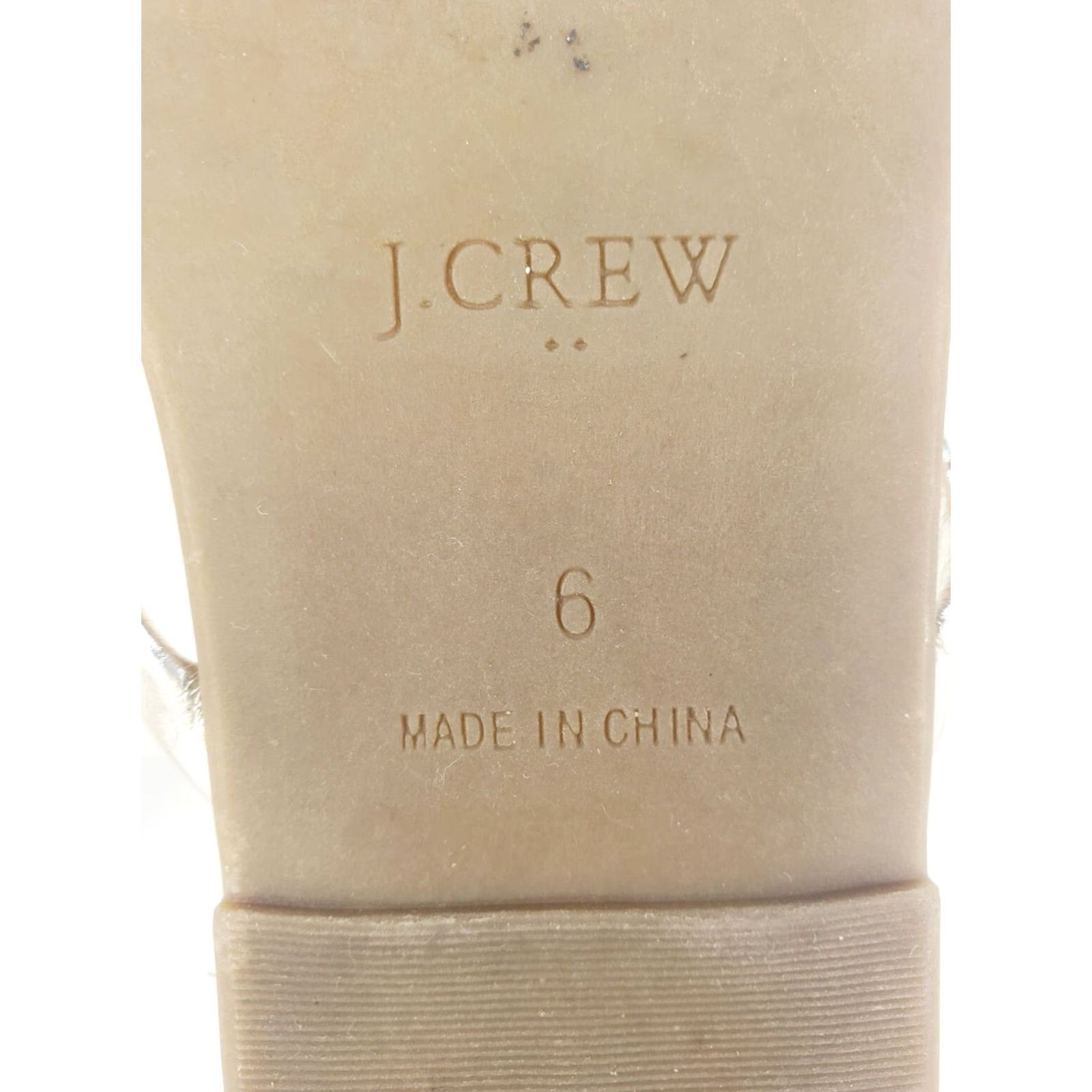 J.Crew J.CREW Sorrento Thong Sandal Flip Flop Casual Leather Gold Womens 6B Medium? Size US 6 / IT 36 - 8 Thumbnail