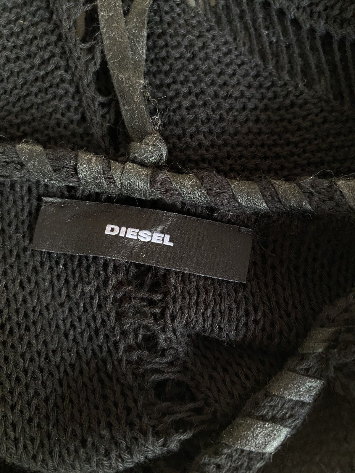 Diesel DIESEL Black Knit Cold-Shoulder Top Size M / US 6-8 / IT 42-44 - 8 Thumbnail