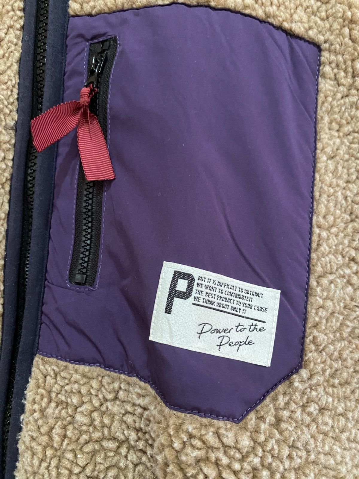 Japanese Brand VINTAGE POWER TO THE PEOPLE FLEECE HOODIE Size US L / EU 52-54 / 3 - 5 Thumbnail