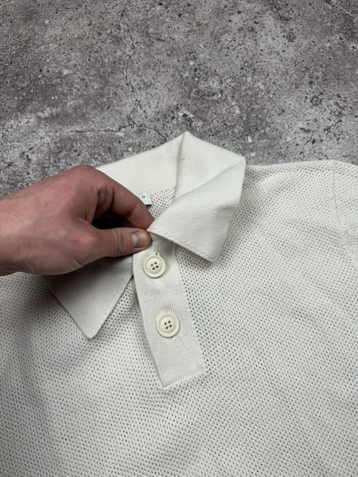 Sandro SANDRO PARIS Woven Knit Polo Size M Size US M / EU 48-50 / 2 - 4 Thumbnail