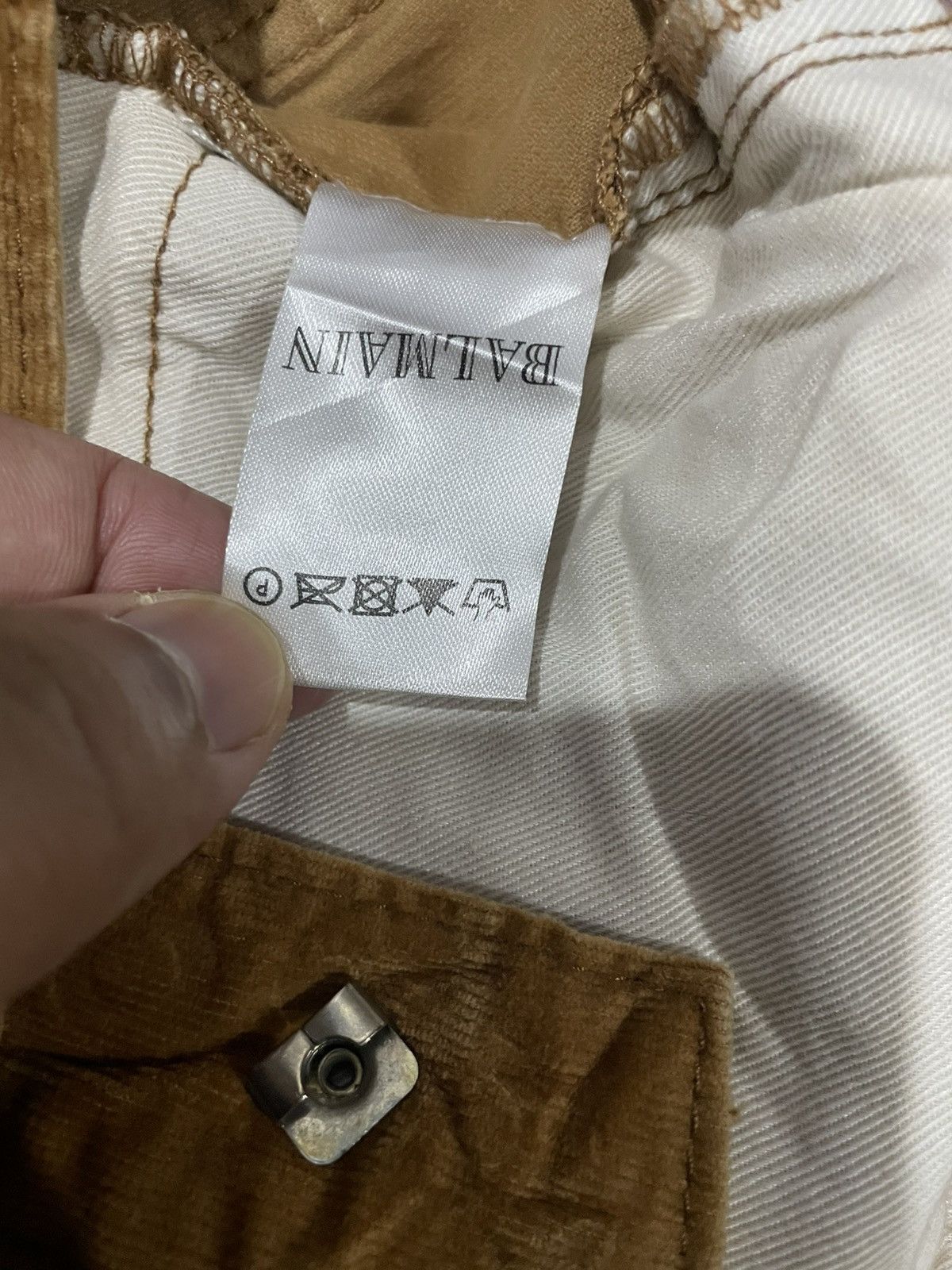 Balmain Balmain Velvet Corduroy Destroyed Pants Size US 33 - 6 Thumbnail