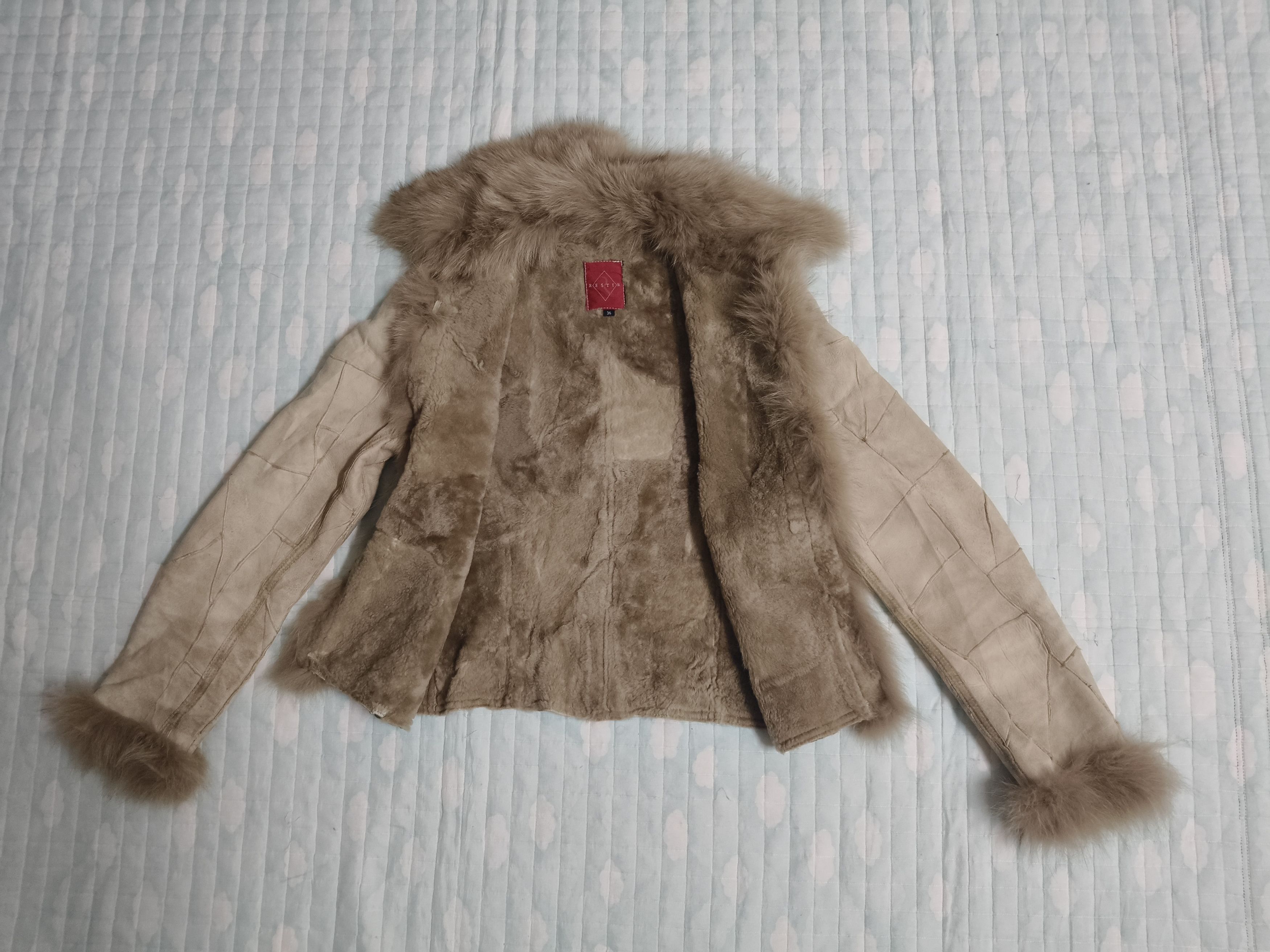 Vintage RESTIR Faux Fur Leather Jacket Size XS / US 0-2 / IT 36-38 - 7 Thumbnail