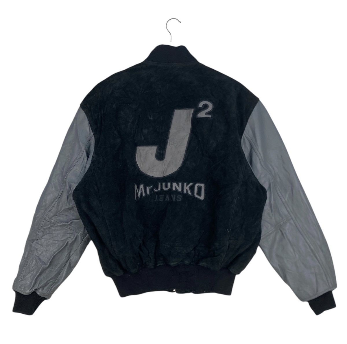 Mr. Junko Mr.JUNKO COW LEATHER VARSITY JACKET Size US M / EU 48-50 / 2 - 1 Thumbnail