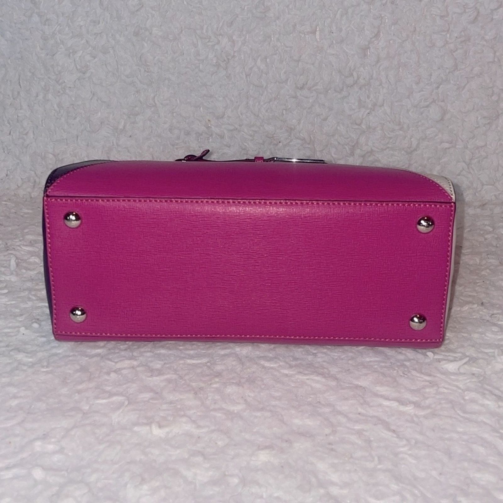 Fendi Fendi 2Jours Petite Geometric Satchel Magenta Multi Size ONE SIZE - 9 Thumbnail