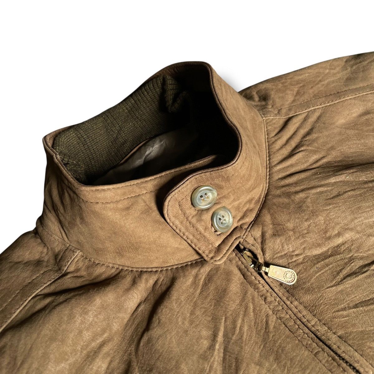 Barbour CHRIST GERMAN SUEDE LEATHER FULL ZIP JACKET Size US XL / EU 56 / 4 - 4 Thumbnail