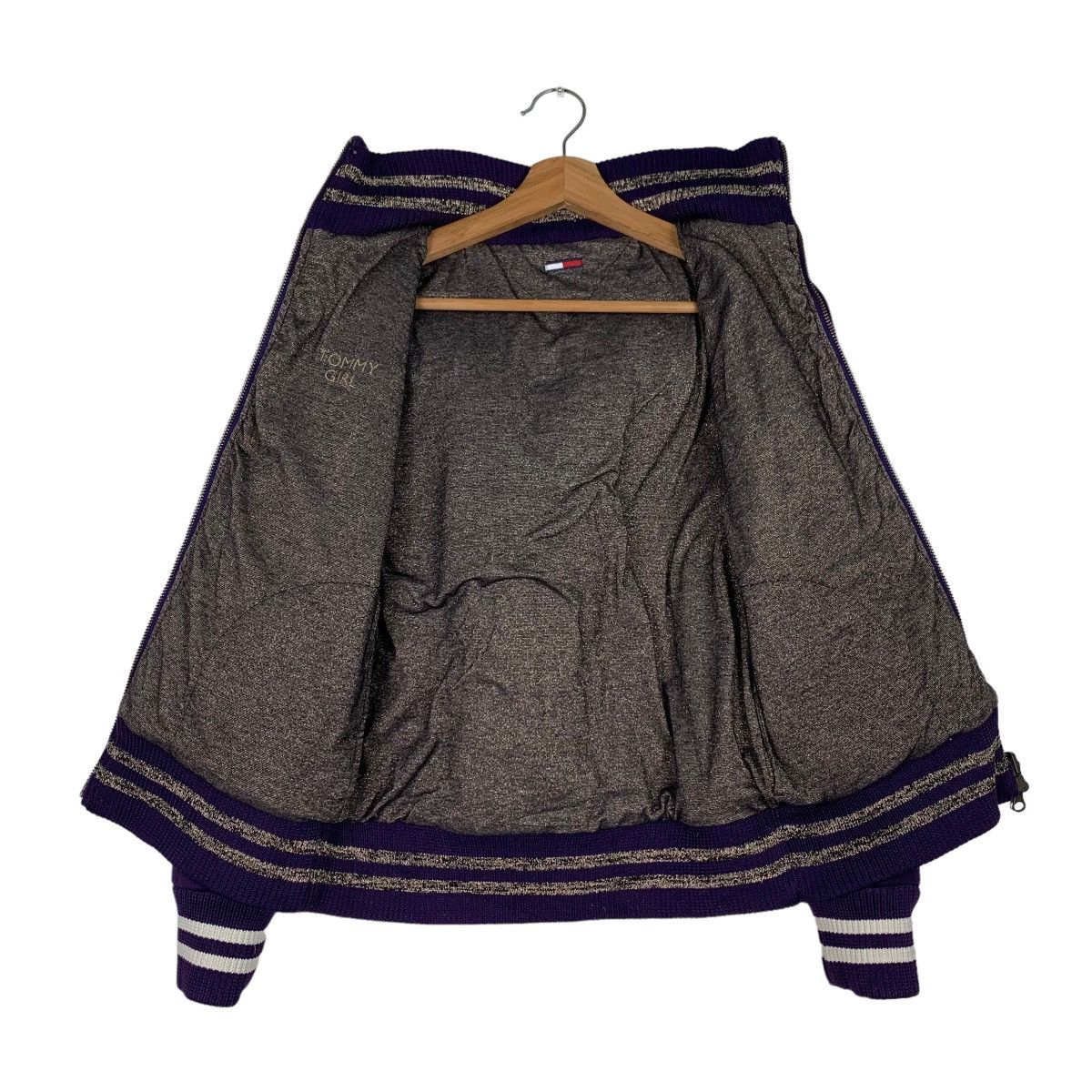 Tommy Hilfiger TOMMY GIRL Fur Hoodie Purple Jacket #0310-C14 Size S / US 4 / IT 40 - 12 Thumbnail
