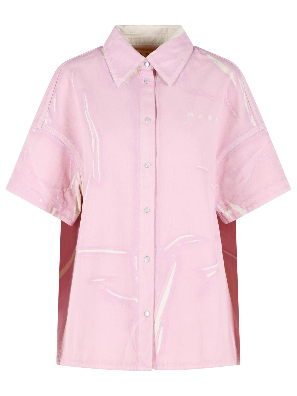 Marni MARNI Pink Cotton Shirt Size S / US 4 / IT 40 - 1 Thumbnail