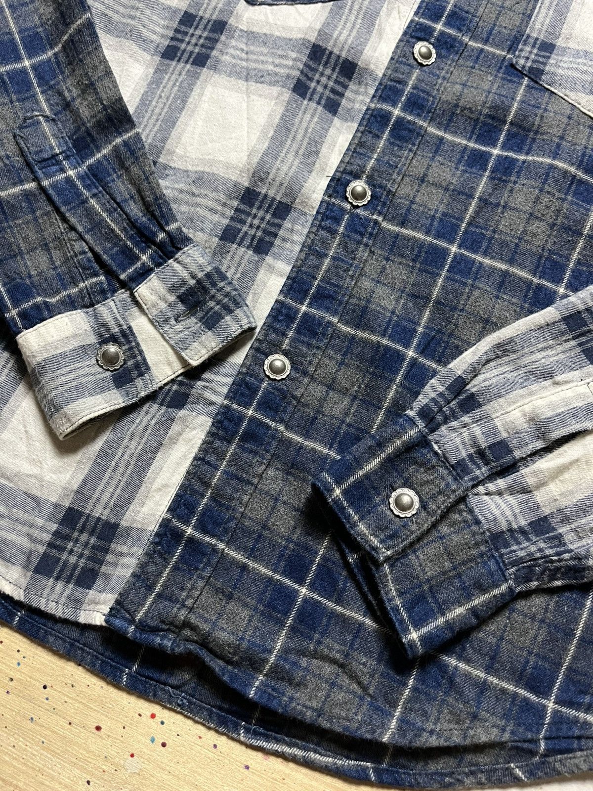 FDMTL FDMTL AW16 INDIGO CHECK SHIRT Size US M / EU 48-50 / 2 - 8 Thumbnail