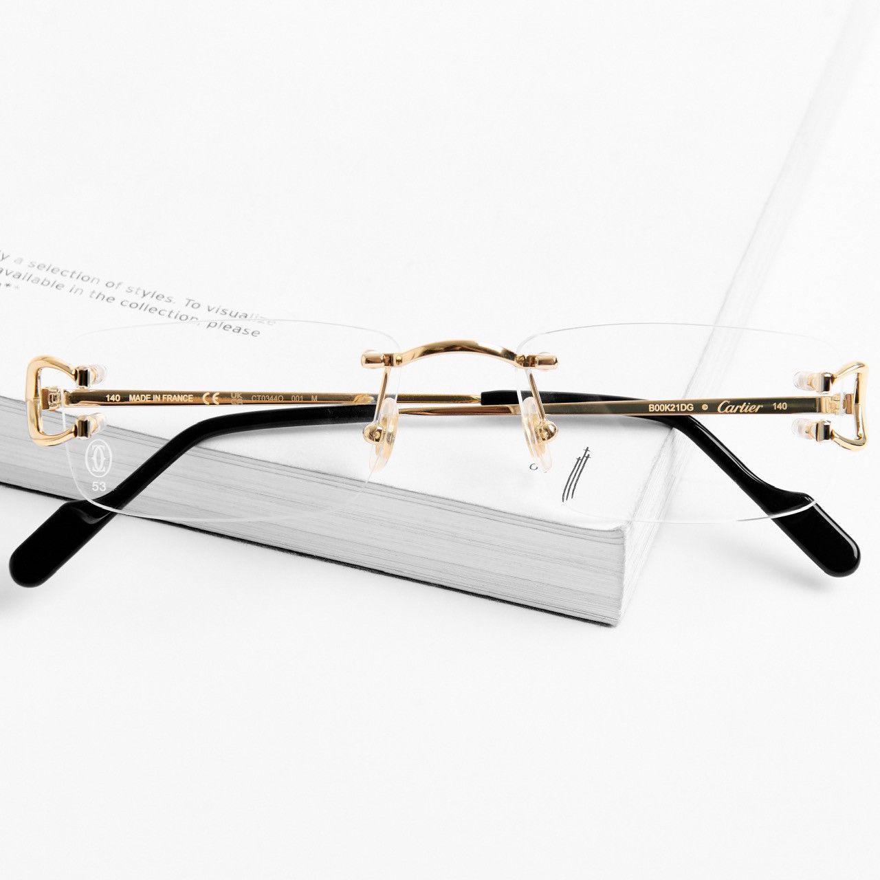 Cartier CARTIER CT0344O 001 GLASSES Size ONE SIZE - 5 Thumbnail