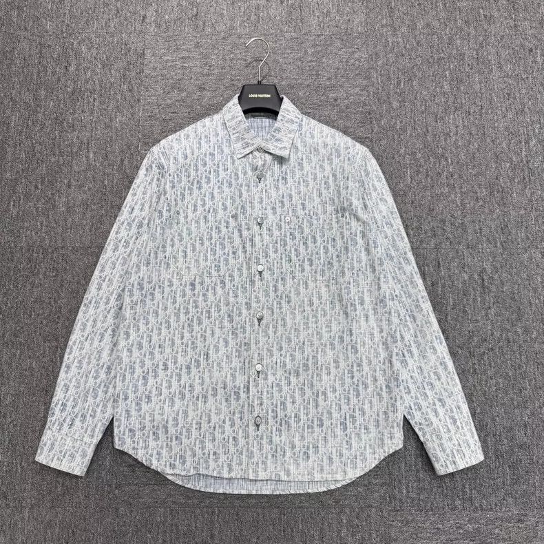 Dior Dior Size 38 Full-print old-fashioned shirt 2505-Nextarrow Size US XXS / EU 40 - 1 Thumbnail