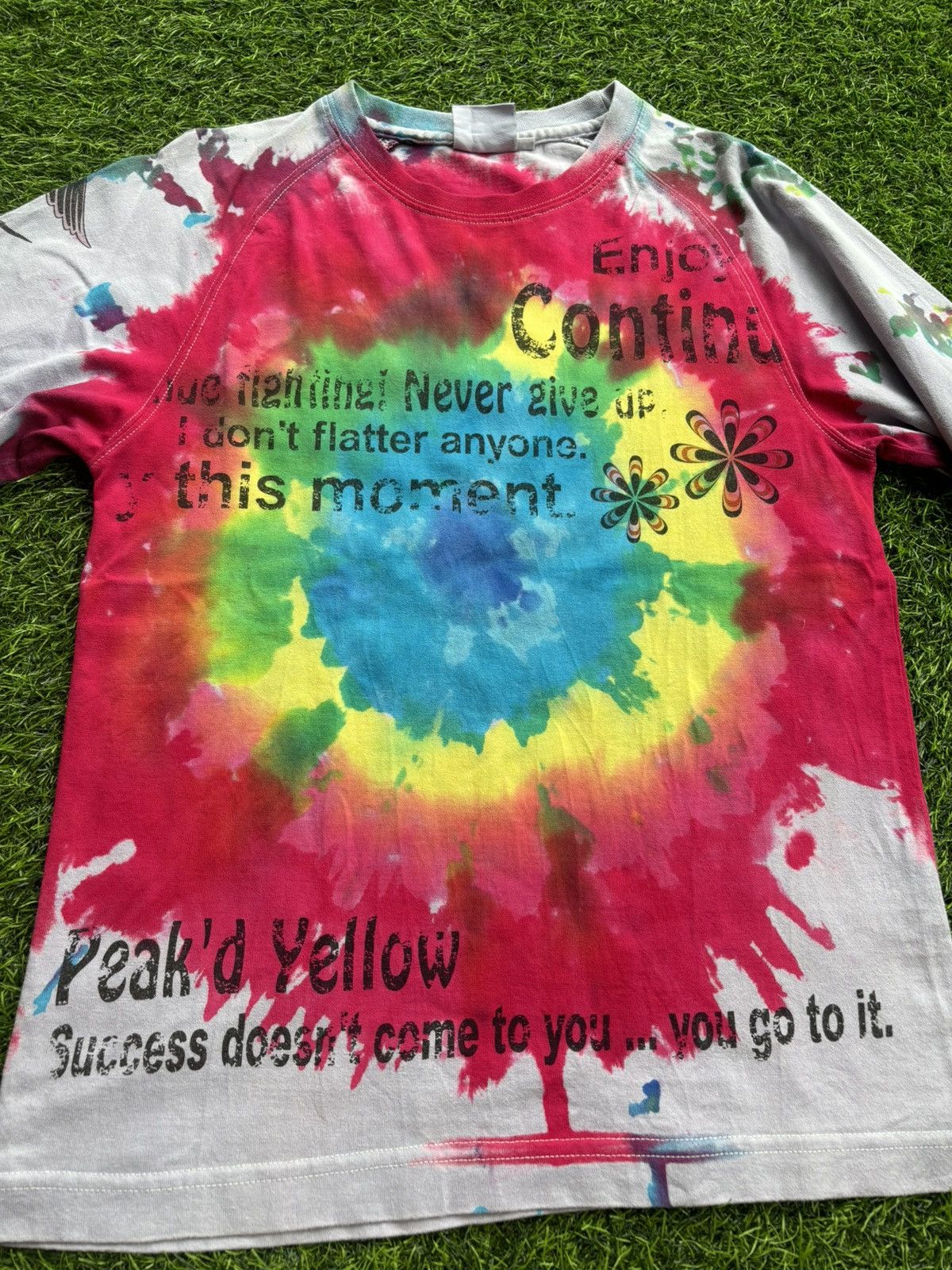 Hysteric Glamour Y2k Peak'd Yellow Tie dye Longsleeve Size US M / EU 48-50 / 2 - 6 Thumbnail