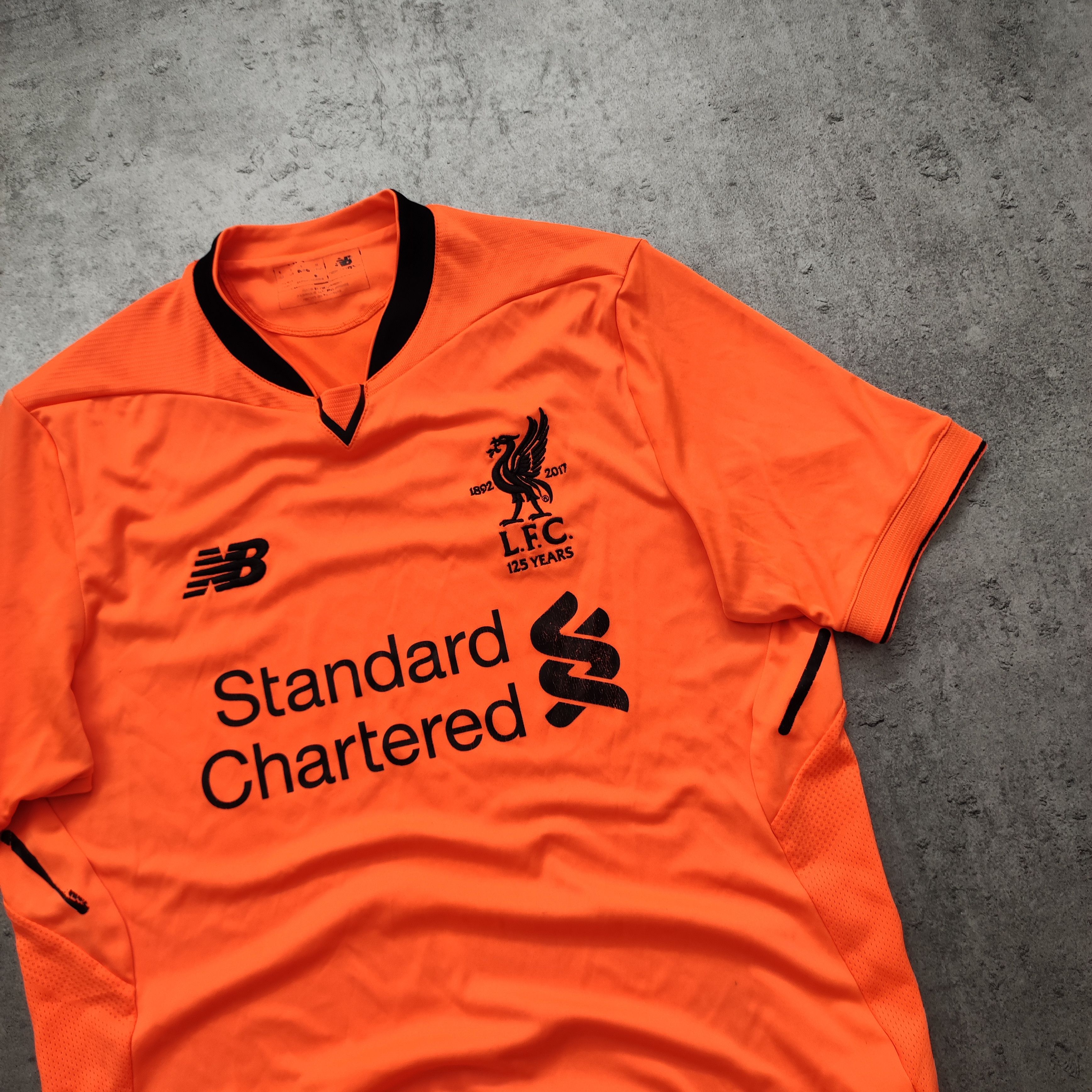 New Balance Liverpool FC 2017/18 THIRD Orange 125th Jersey Size US S / EU 44-46 / 1 - 3 Thumbnail