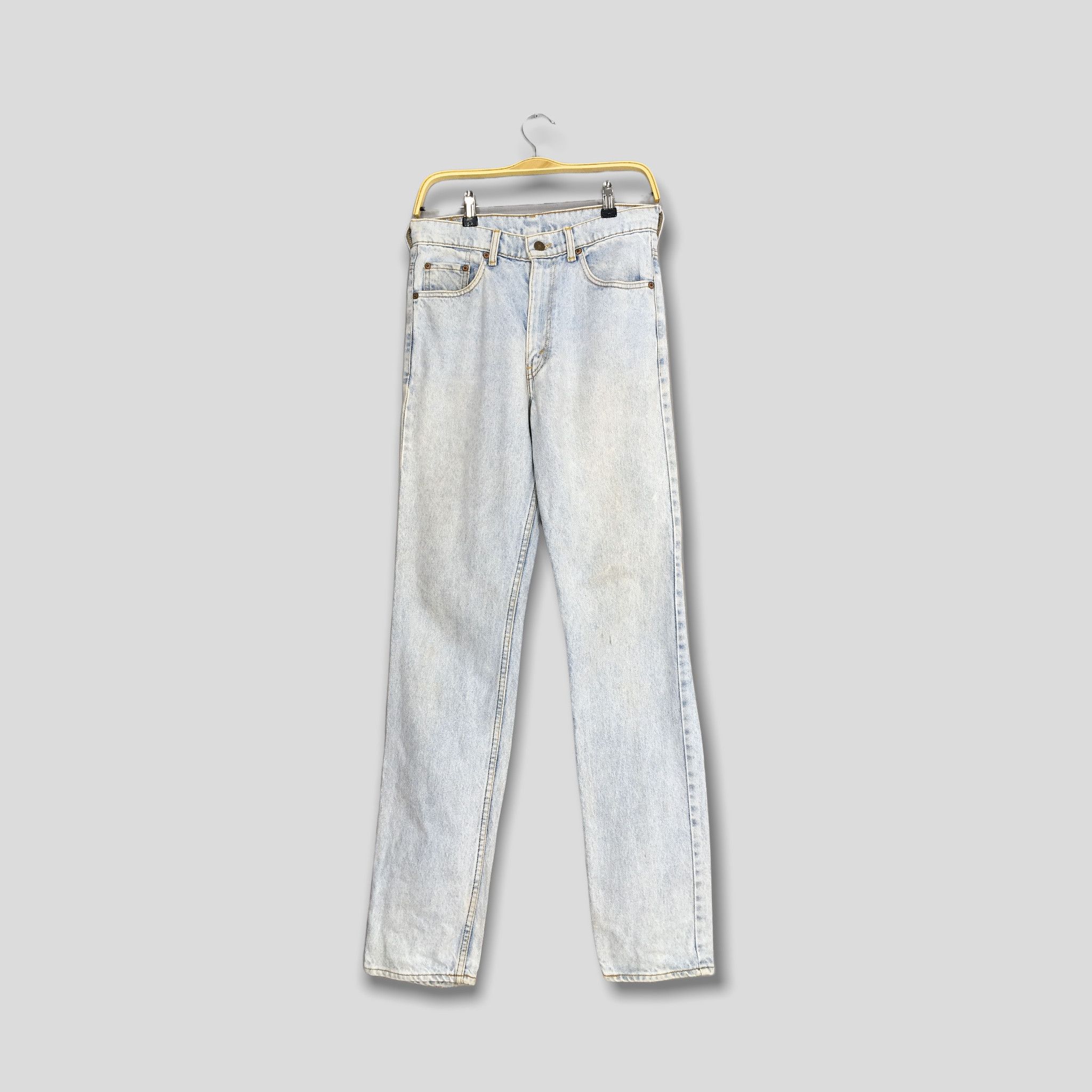 Levi's Size 29x32 Vintage Levi's 505 Pale Blue Slim Fit Jeans S178 Size US 29 - 1 Thumbnail