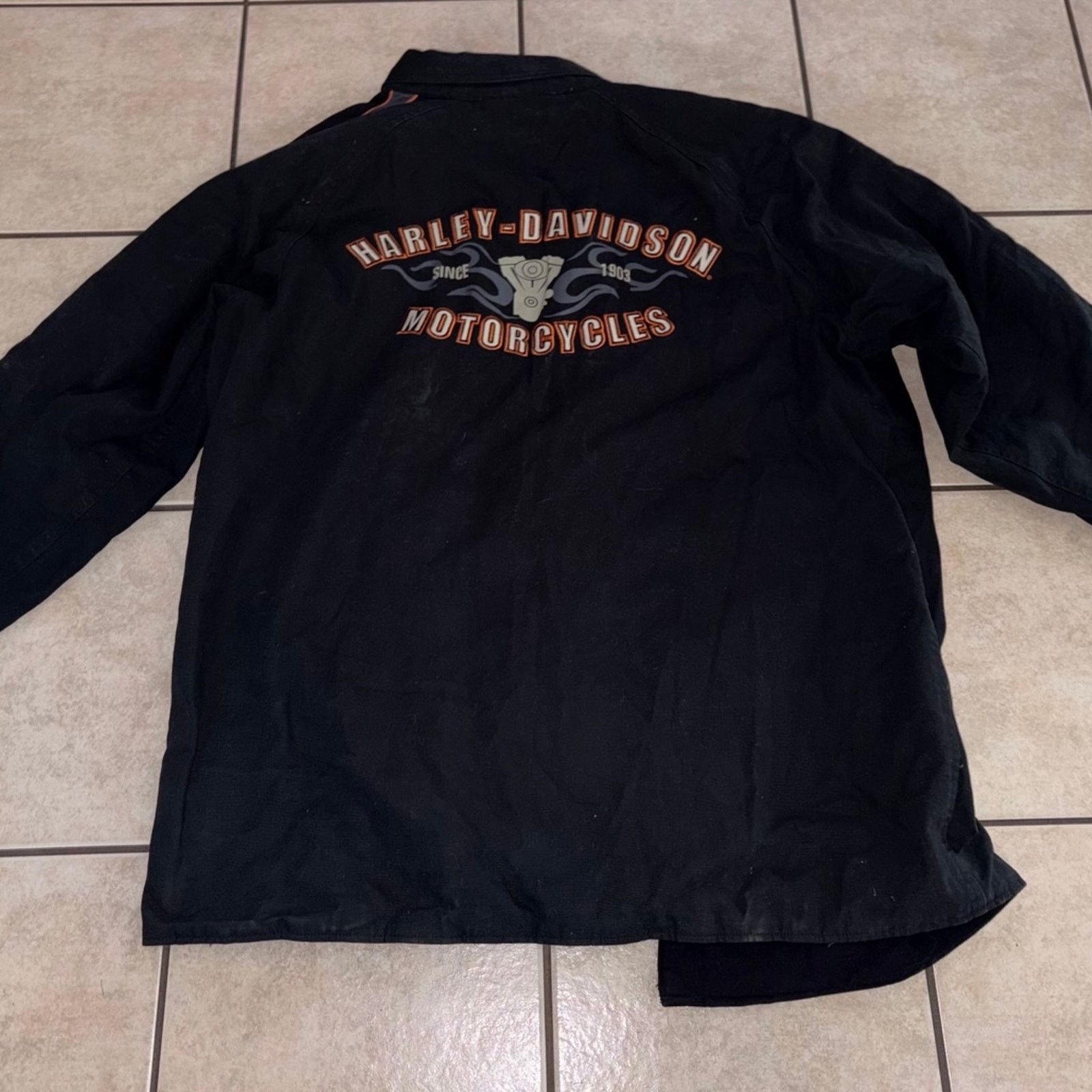 Harley Davidson Harley Davidson Motorcycles Jacket XXL black button up Size US XXL / EU 58 / 5 - 7 Thumbnail