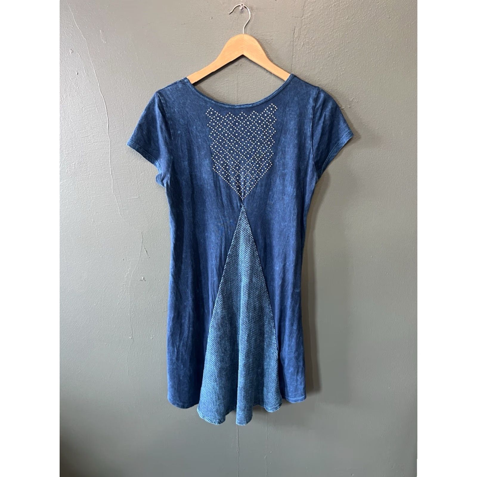 Vintage Vocal Blue Short Sleeve T-Shirt Womens L Made in USA Long Shirt Size Large Size L / US 10 / IT 46 - 2 Thumbnail
