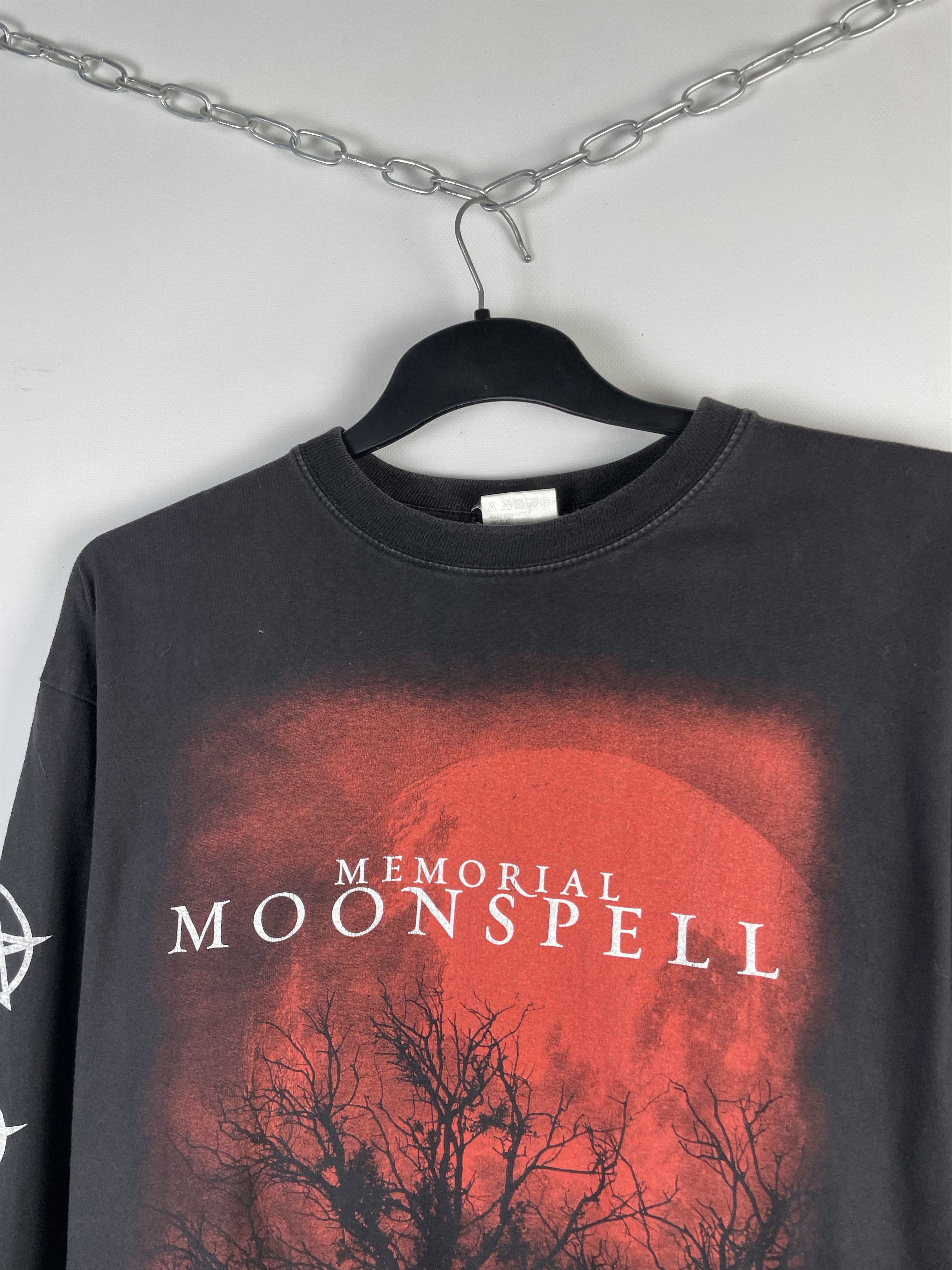 Band Tees × Vintage Vintage Y2K MOONSPELL Long Sleeve Size US XL / EU 56 / 4 - 4 Thumbnail