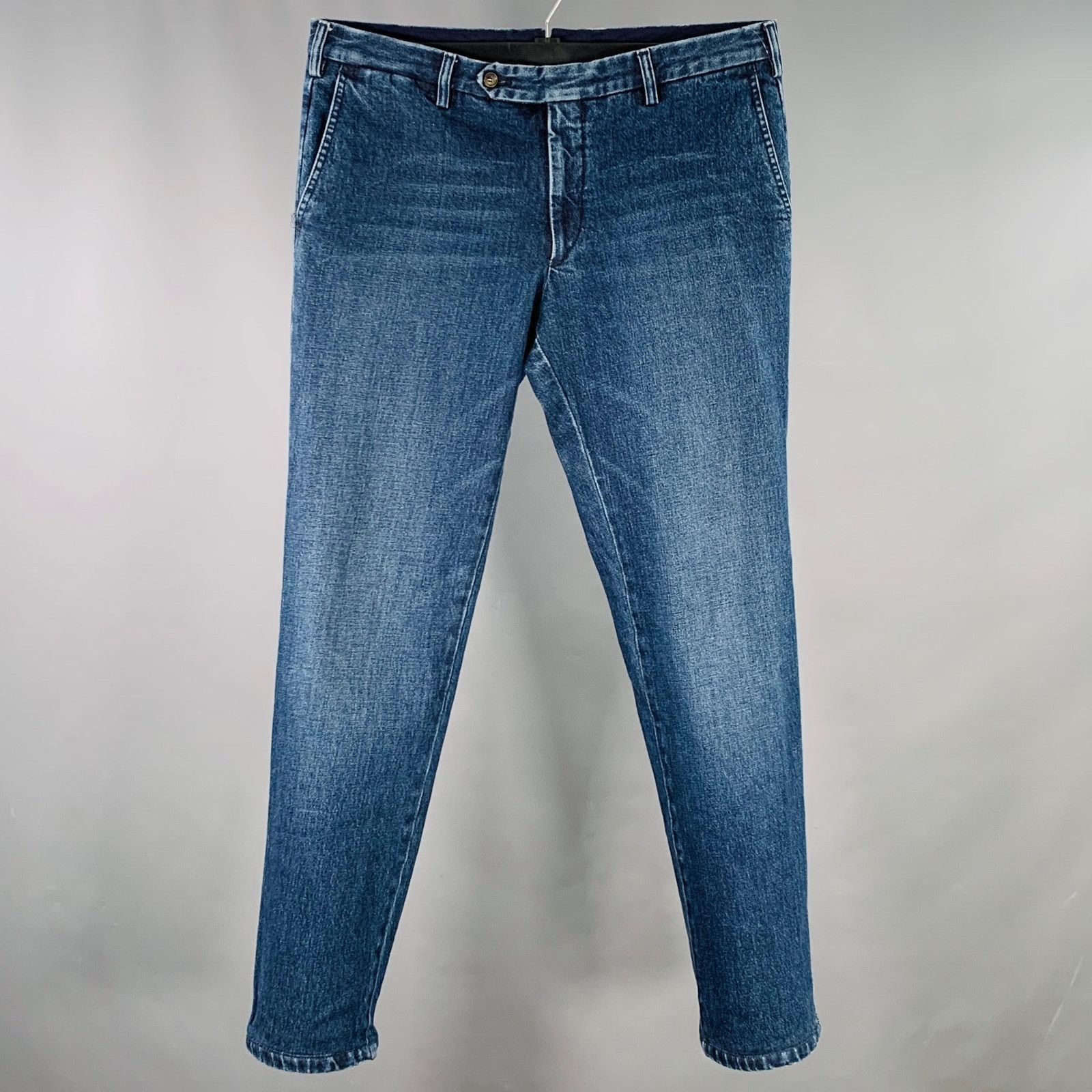 Rota ROTA Size L Blue Cotton Blend Tapered Jeans Size US 36 / EU 52 - 1 Thumbnail