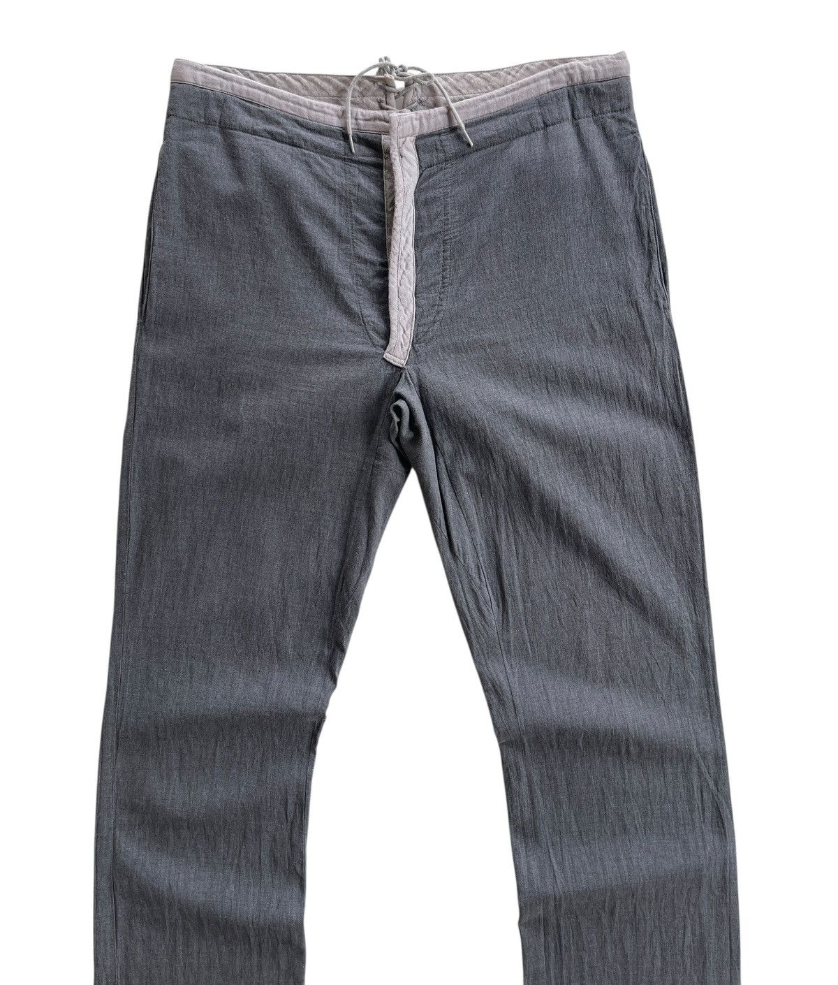 Carol Christian Poell CCP Spring02 PM1602WARP Grey Straight Pants Size US 29 - 3 Thumbnail