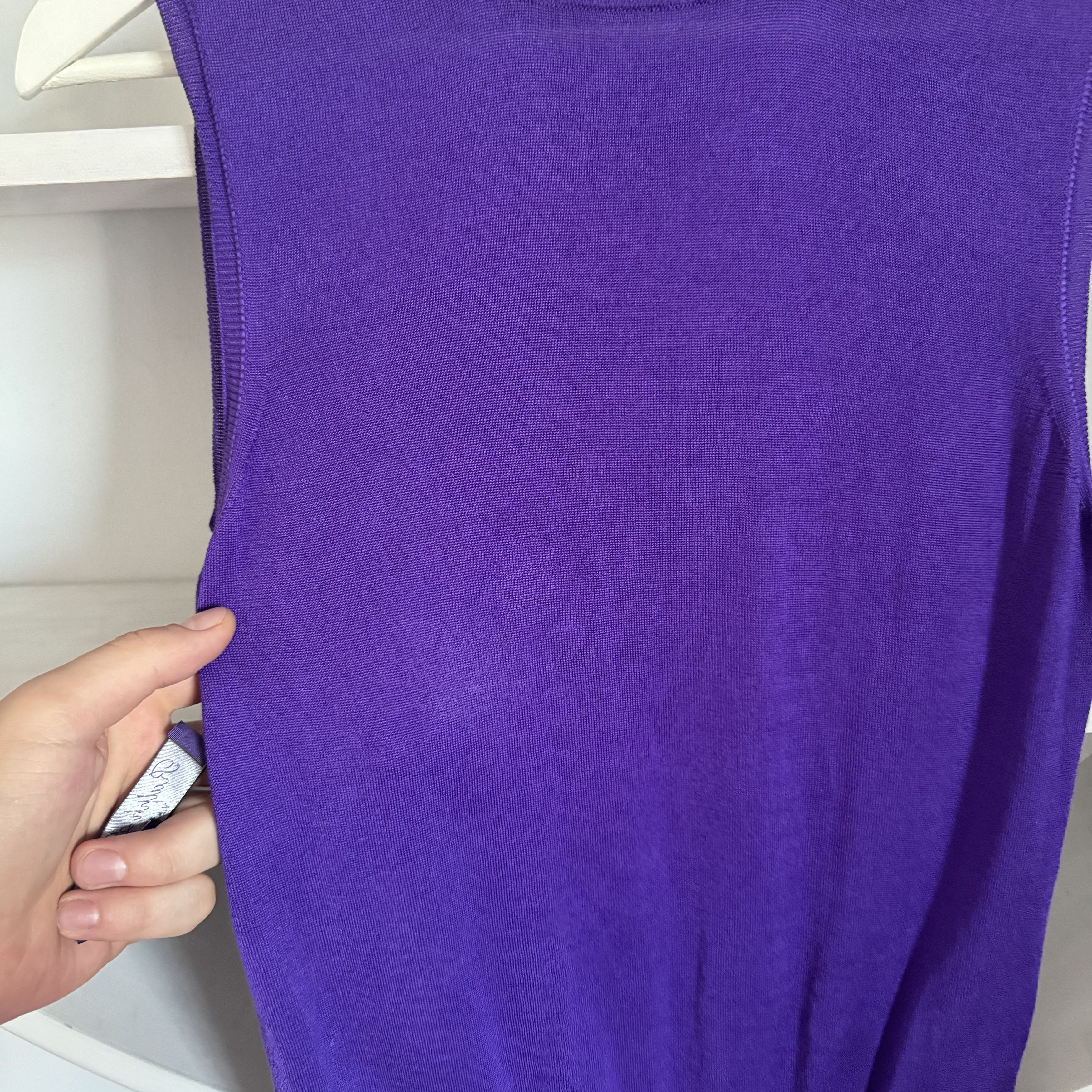 Ralph Lauren Purple Label Women's RALPH LAUREN PURPLE LABEL 100% Silk Waistcoat Vest Size M / US 6-8 / IT 42-44 - 4 Thumbnail