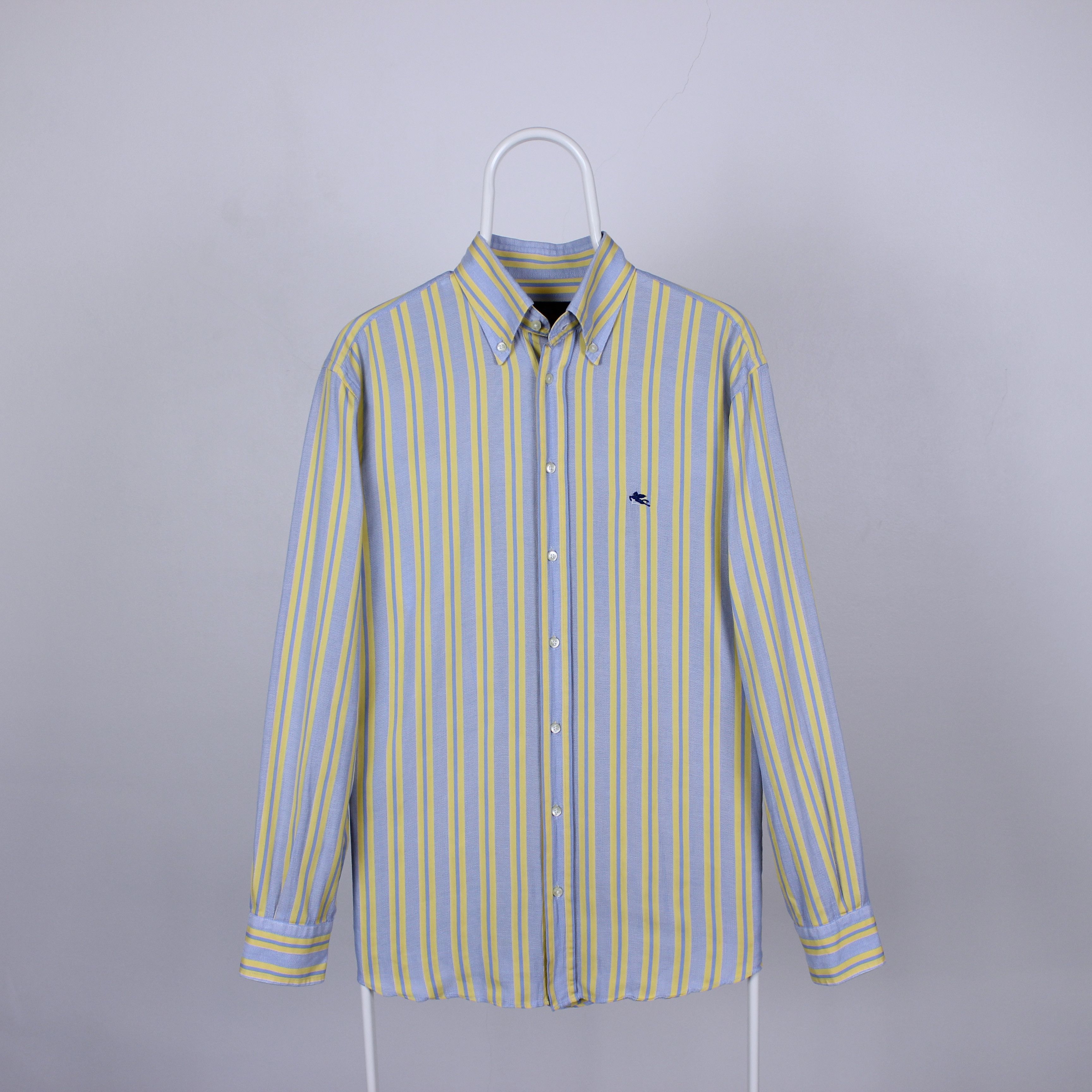 Etro Etro shirt men striped M L yellow cotton button Ups Size US L / EU 52-54 / 3 - 10 Thumbnail