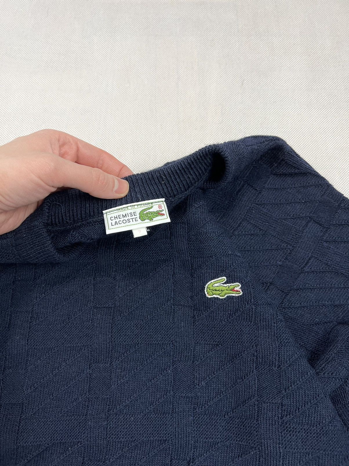 Lacoste × Vintage Sweater Lacoste vintage 90’s france 51% wool Size US L / EU 52-54 / 3 - 2 Thumbnail