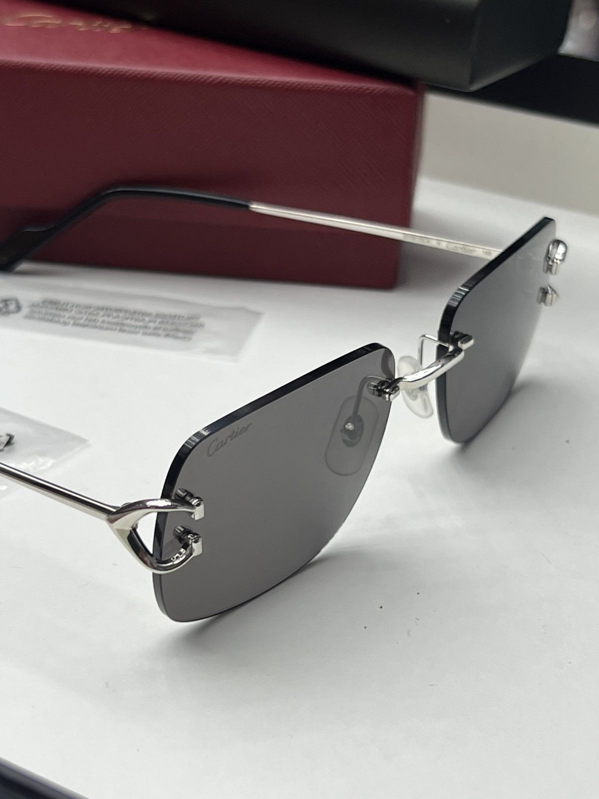 Cartier Cartier Rimless Wires Sunglasses Size ONE SIZE - 3 Thumbnail