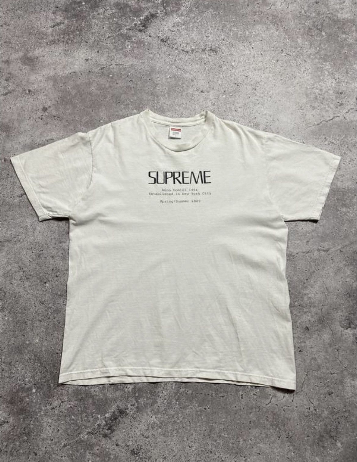 Supreme Supreme Anno Domini White T-Shirt Size US L / EU 52-54 / 3 - 1 Thumbnail