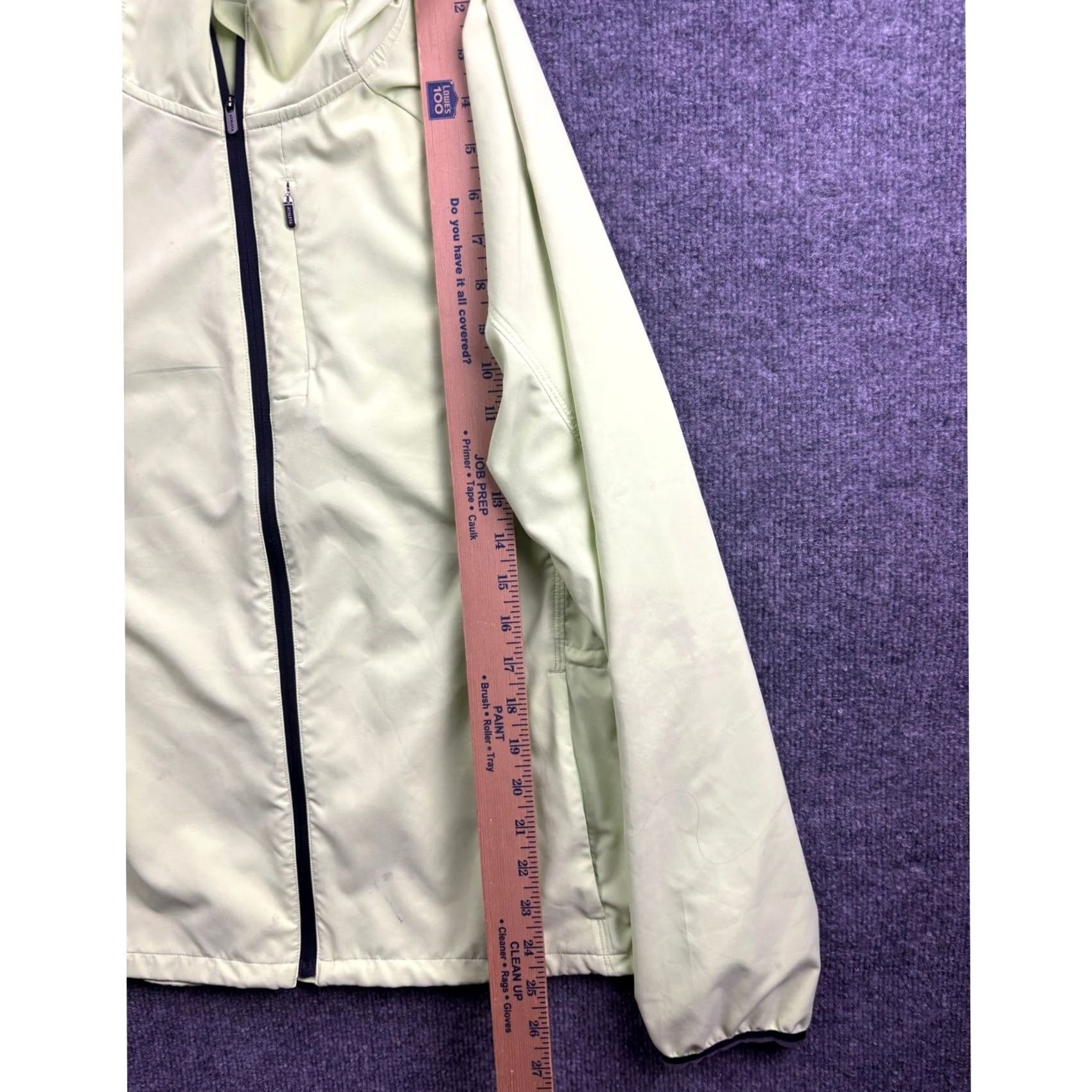 Athleta Athleta Windbreaker Jacket Women L Lime Green Full Zip Hooded Pockets Lightweight Wind-Resistant Quick Dry 1166 Size L / US 10 / IT 46 - 4 Thumbnail