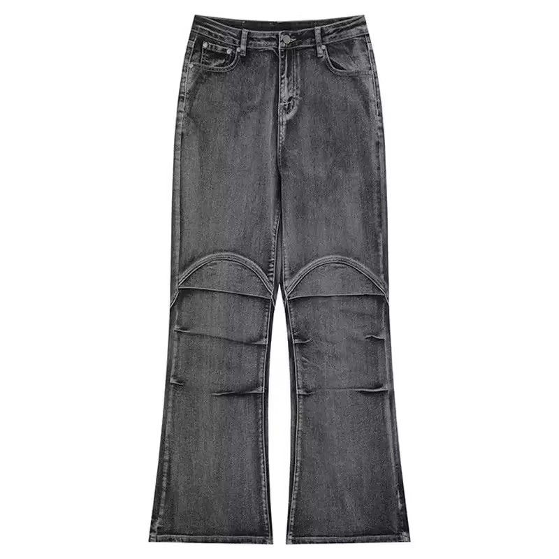 Japanese Brand × Vintage Pleated Denim Low Waist Vintage Style Flared Coal Party Size US 31 - 2 Thumbnail