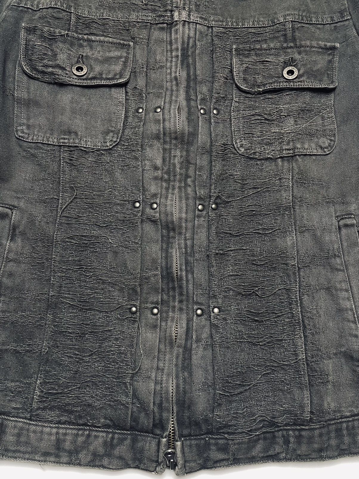 If Six Was Nine 2000s L7 Real Hip - Distressed Root Denim Jacket Size US L / EU 52-54 / 3 - 13 Thumbnail