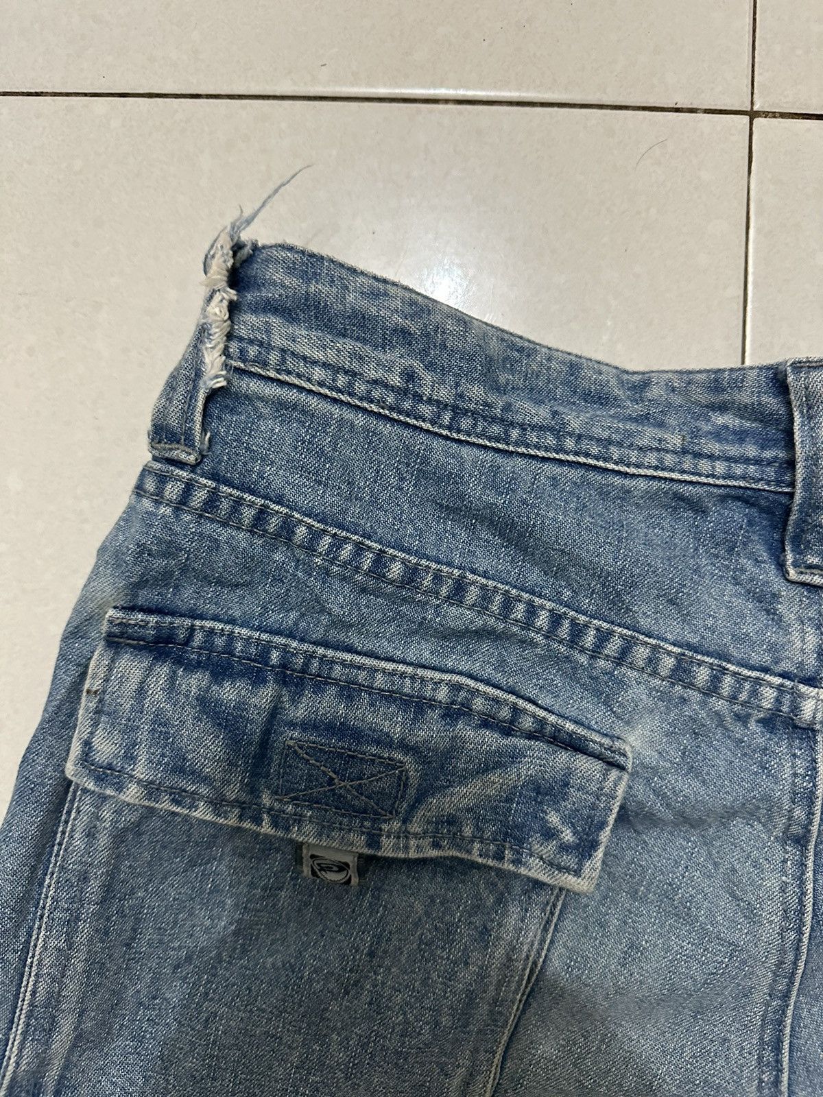 Vintage VTG PIKO Baggy Cargo Distress Pants Size US 30 / EU 46 - 11 Thumbnail