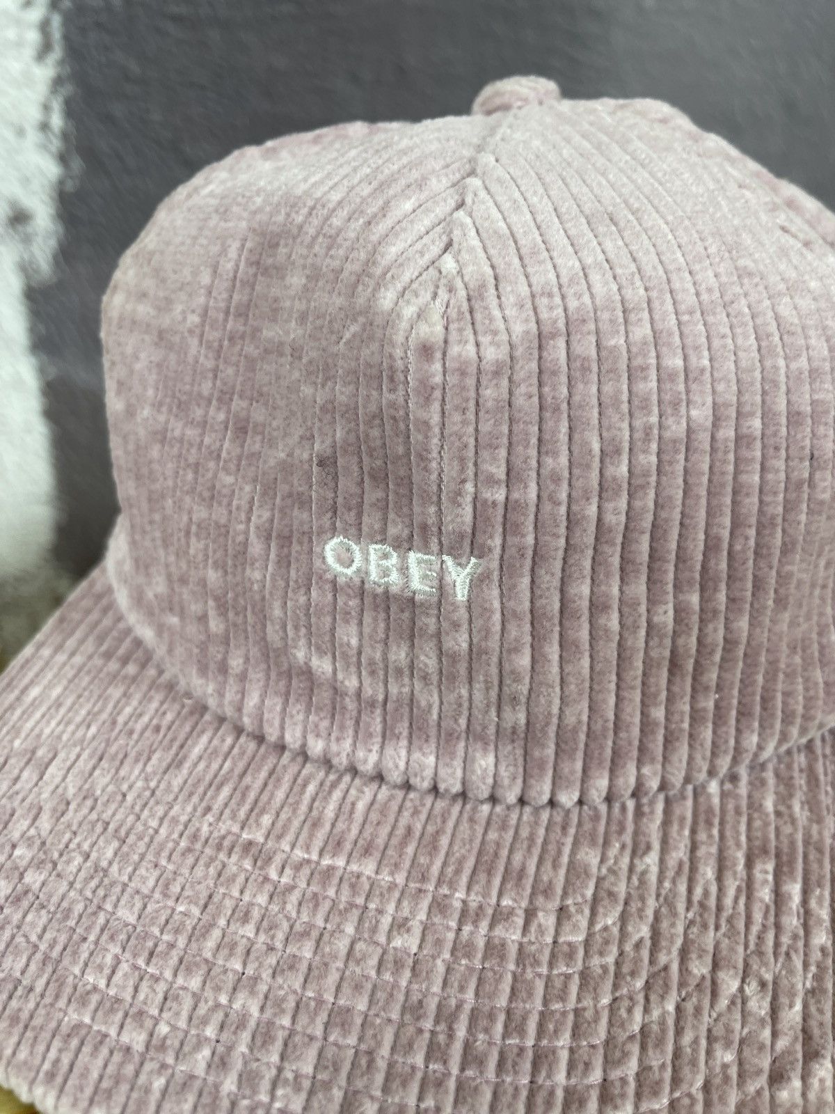 Obey Obey corduroy center logo cap 5 panel Size ONE SIZE - 4 Thumbnail