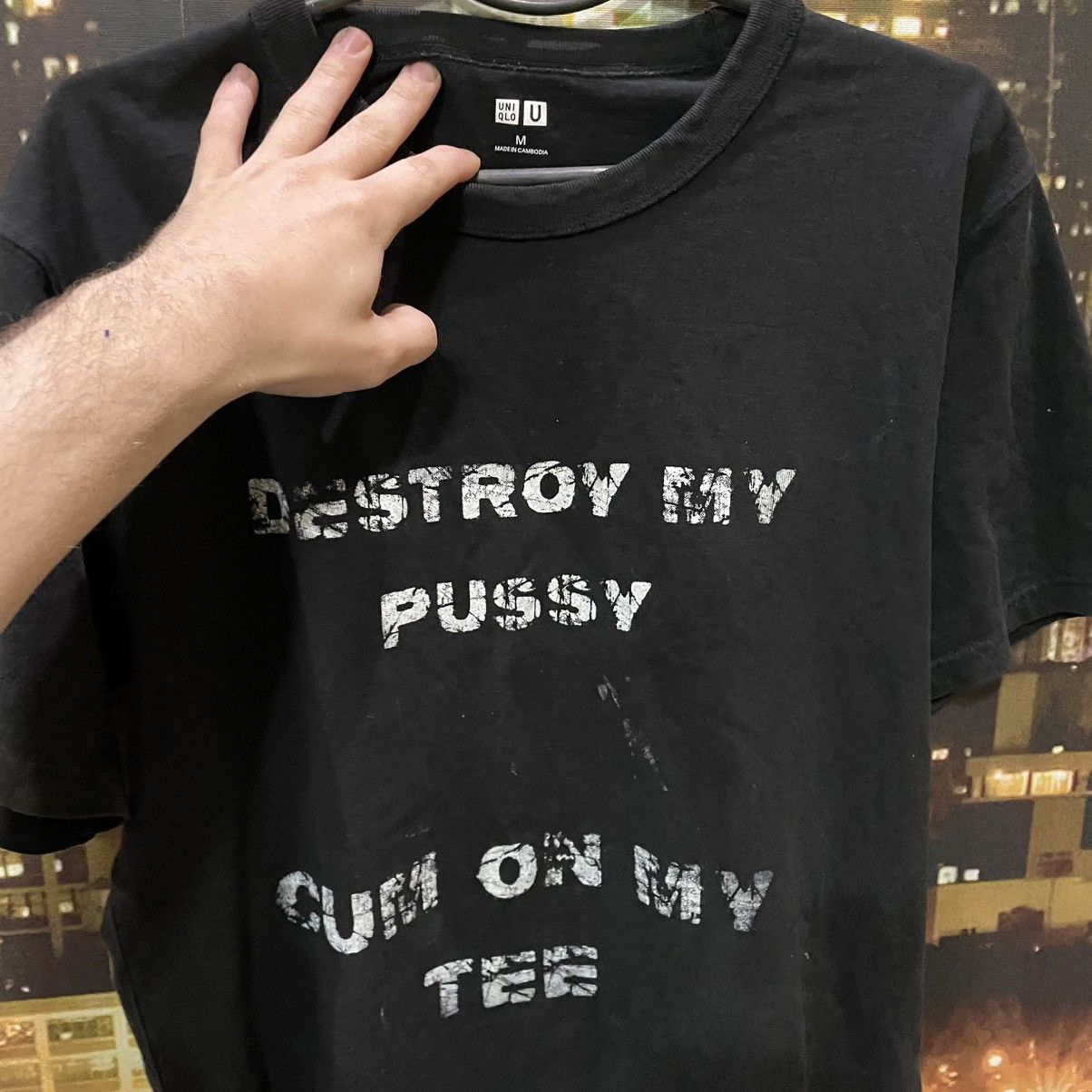 Band Tees VINTAGE 90S CUM ON MY TEE FUNNY BAND ROCK PORN STAR TEE Y2K Size US M / EU 48-50 / 2 - 5 Thumbnail