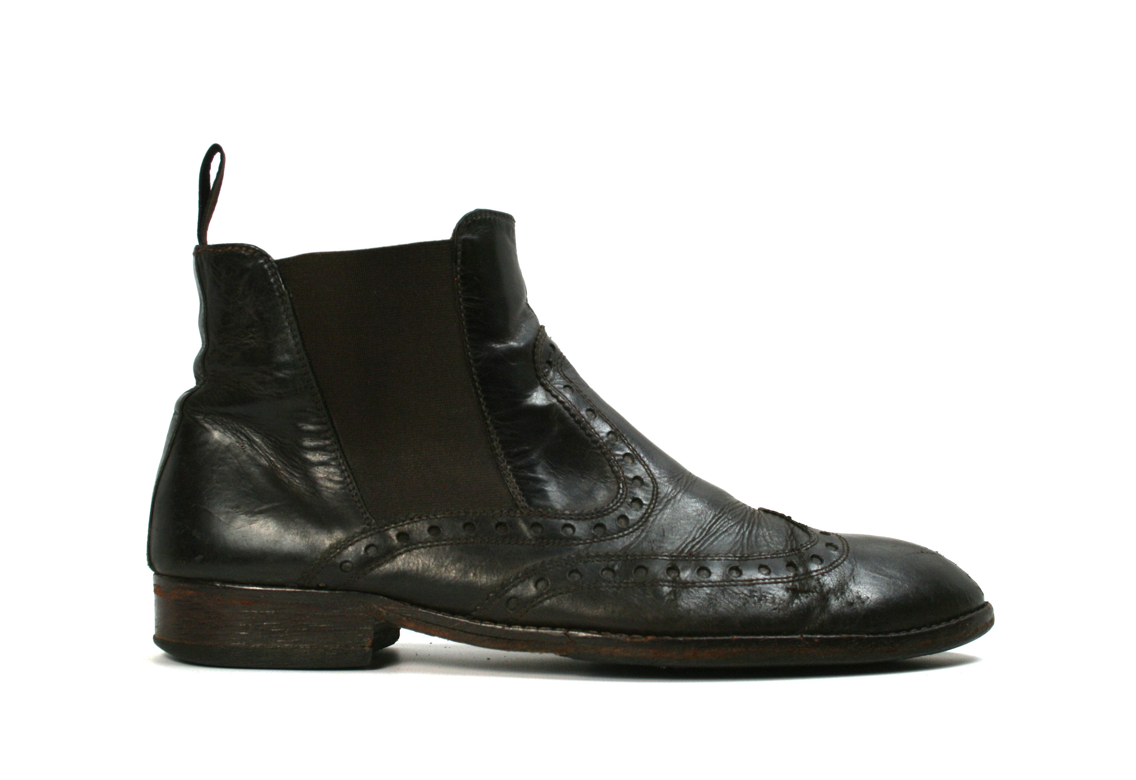 Doucal's Brogue Chelsea Leather Boots Size US 9.5 / EU 42-43 - 1 Thumbnail