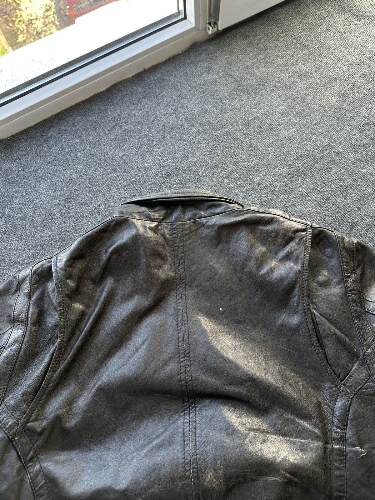 Other 🚨VNTG LEATHER JACKET AVANT GARDE WESTERN BLACK MOTO Size US L / EU 52-54 / 3 - 12 Thumbnail
