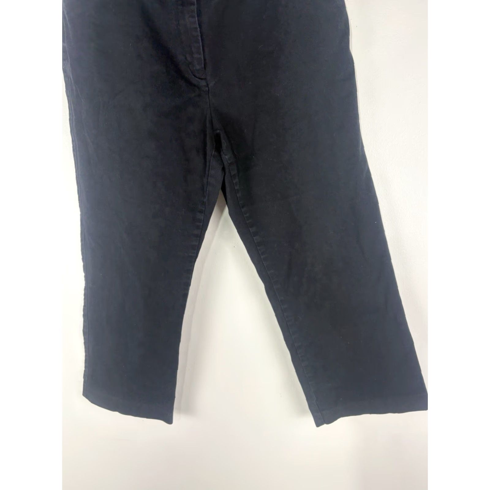 Tommy Hilfiger Tommy Hilfiger Black Cropped Pants Women's Size 12 Casual Workwear 90s Size 34" / US 12 / IT 48 - 3 Thumbnail