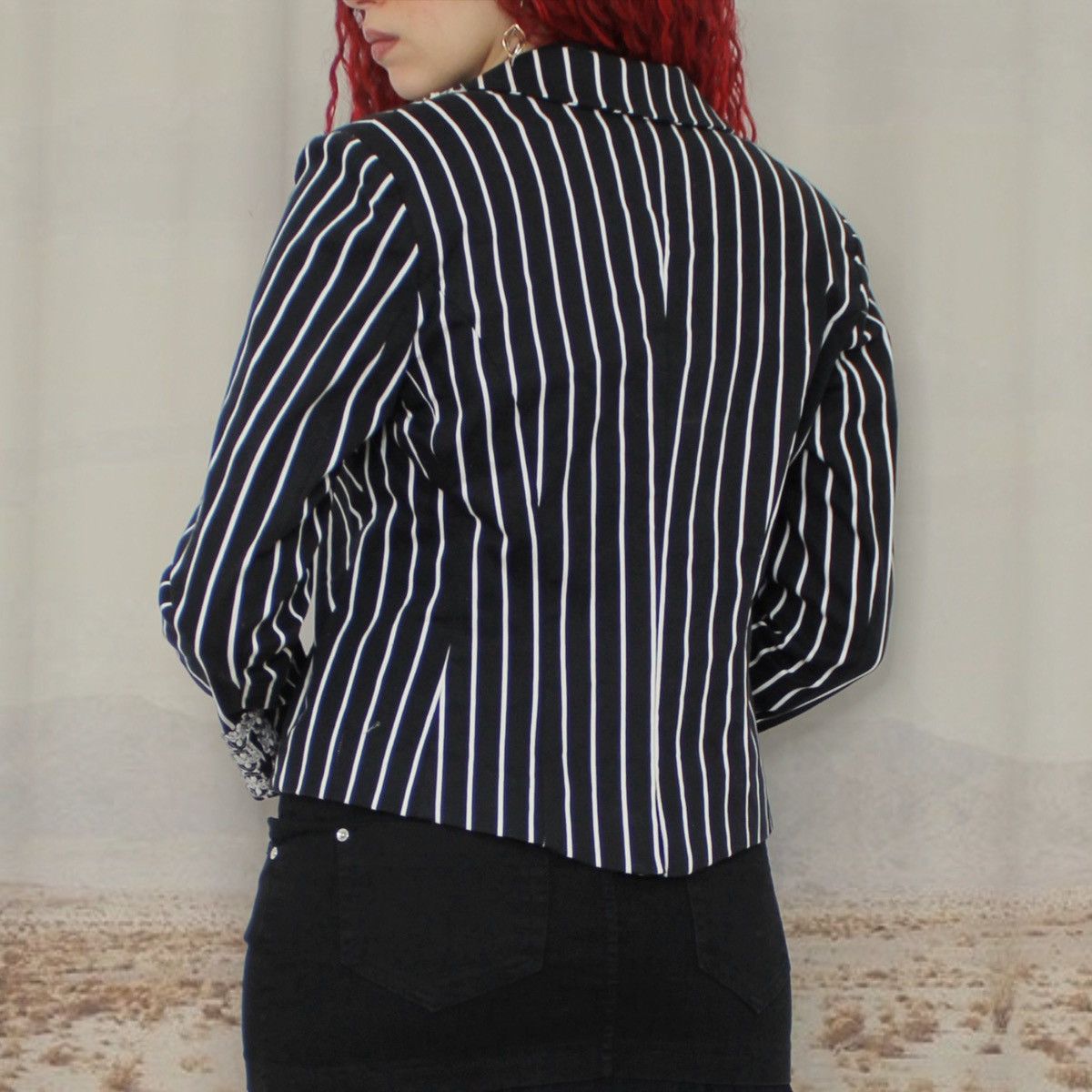 Other 🎹B/W STRIPED BLAZER🎹 Size XL / US 12-14 / IT 48-50 - 3 Thumbnail