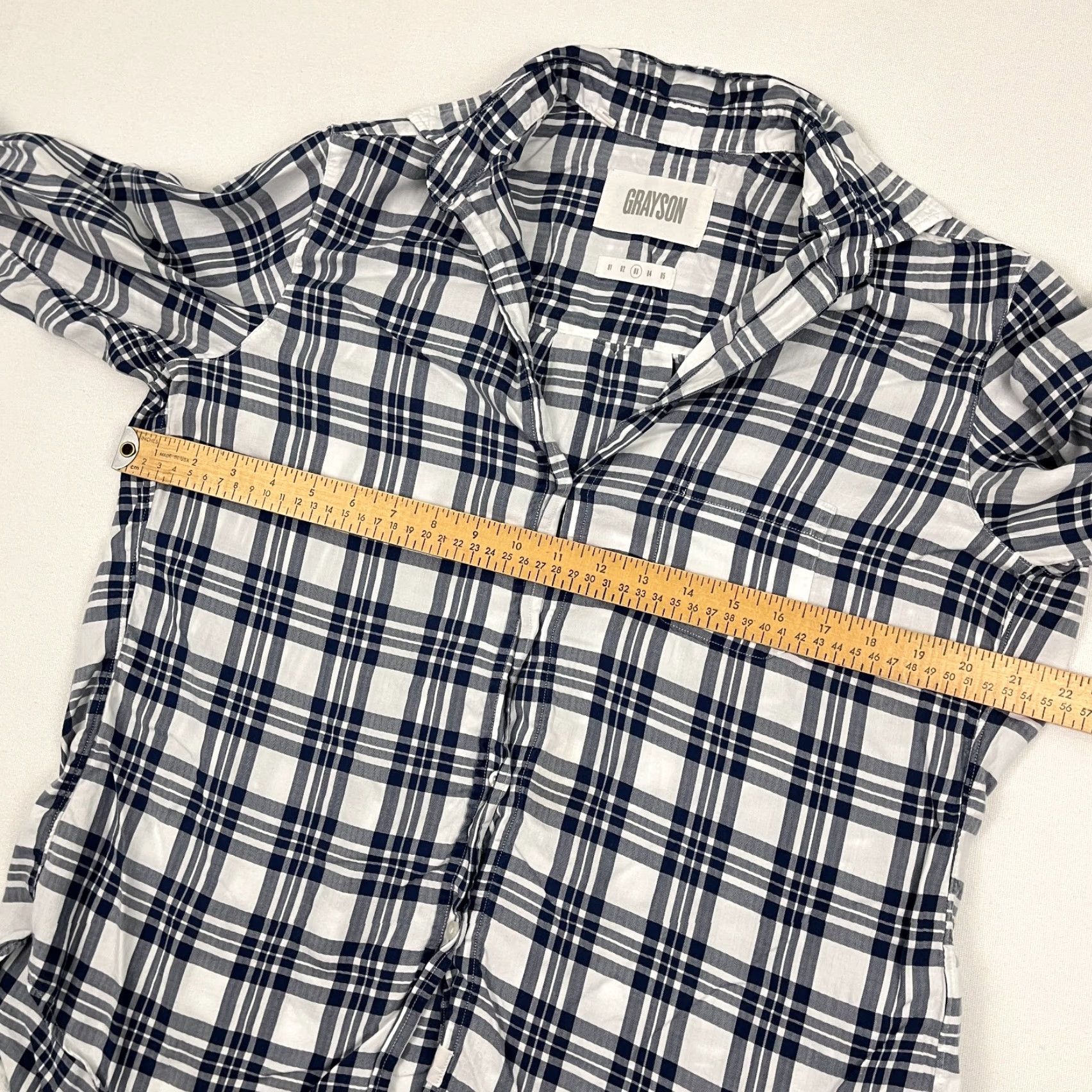 Vintage VINTAGE The Hero Shirt Grayson by Frank & Eileen Womens Medium 3 Blue Plaid Office Prep Size M / US 6-8 / IT 42-44 - 5 Thumbnail