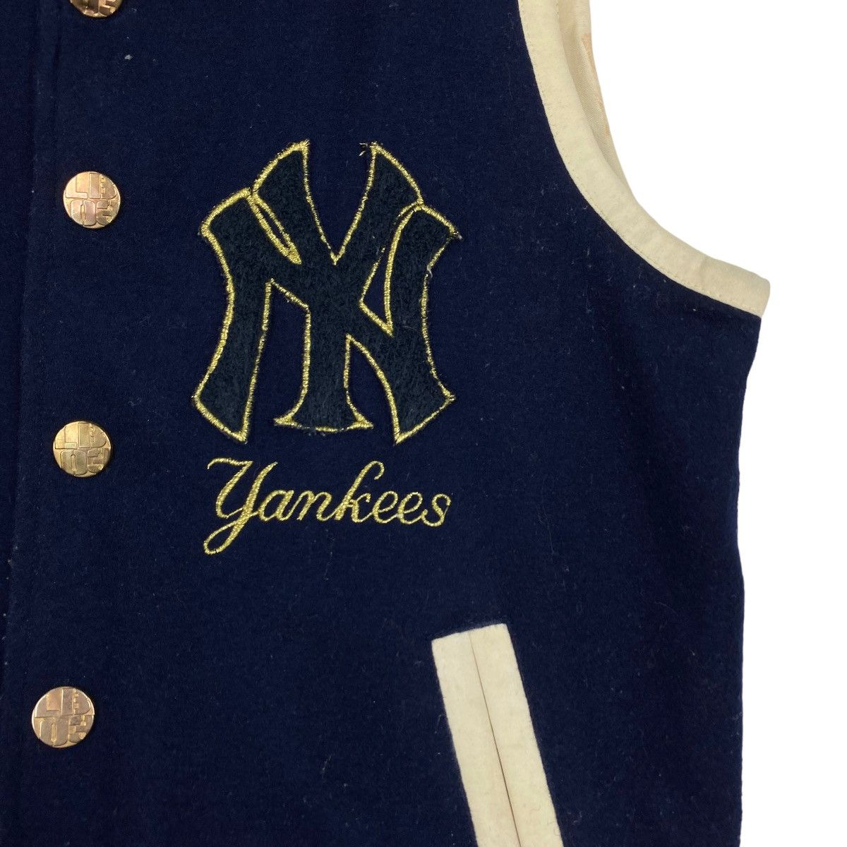 MLB New York Yankees Small Logo Wool Vest Size US S / EU 44-46 / 1 - 8 Thumbnail